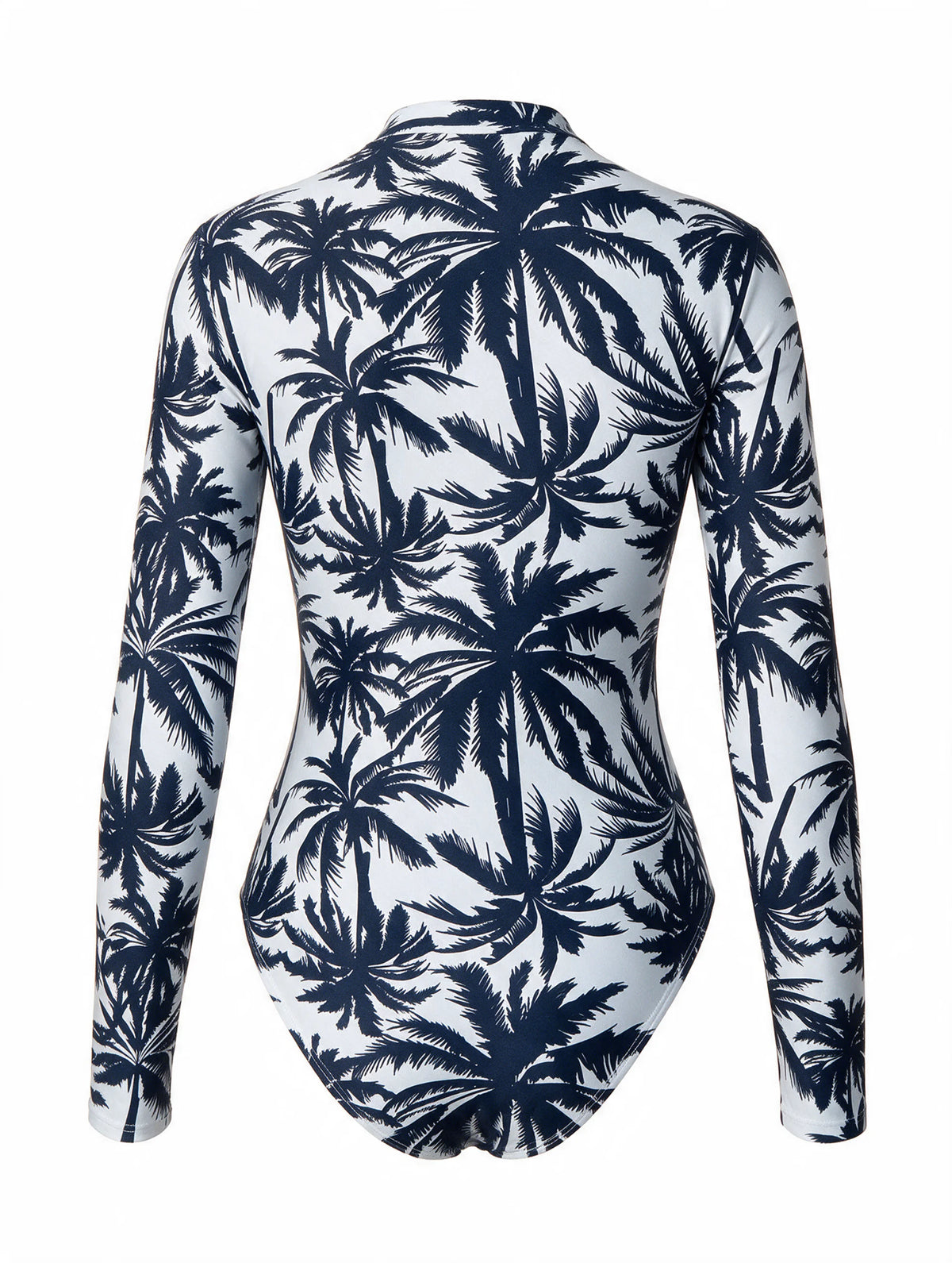 Long Sleeve Zip One-Piece Swimsuit