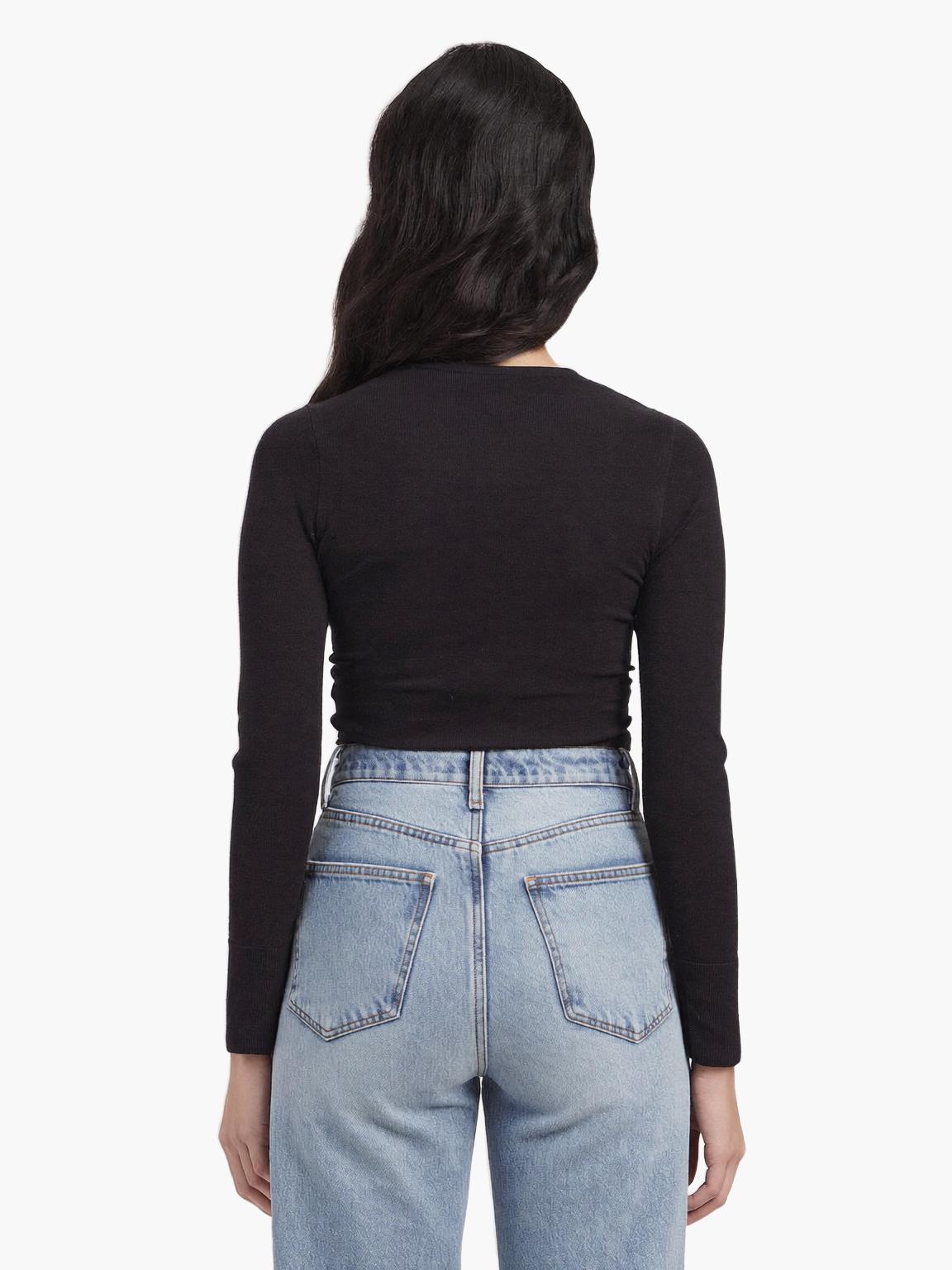 Slim Fit Long Sleeve Top — F8F8F8 2