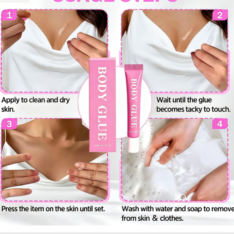Body Adhesive Glue for Clothing Security