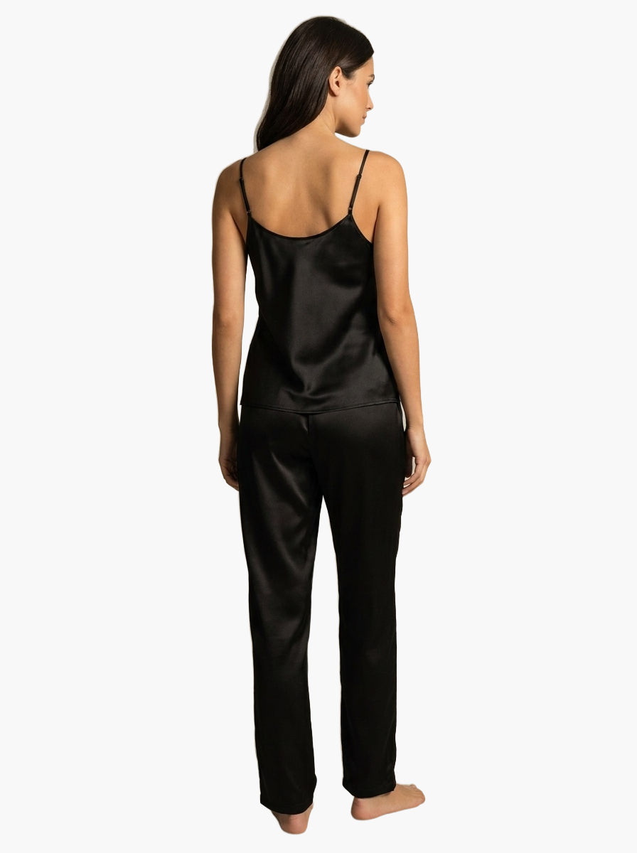 Satin Cami Pajama Set — F8F8F8 4