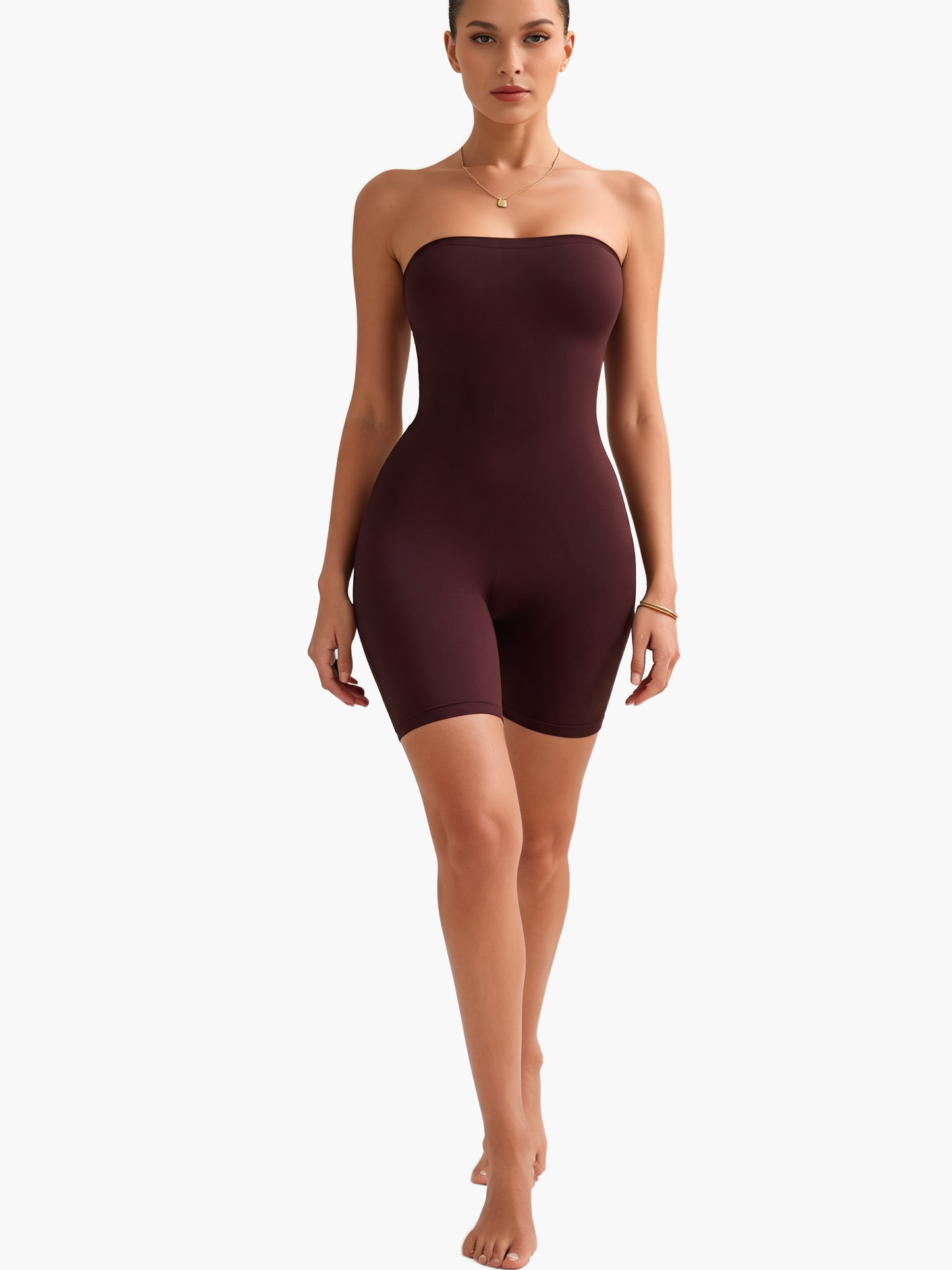Strapless Tummy Control Body Shaper — F8F8F8 5