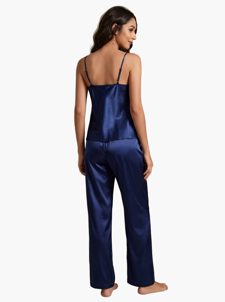 Satin Cami Pajama Set — F8F8F8 8