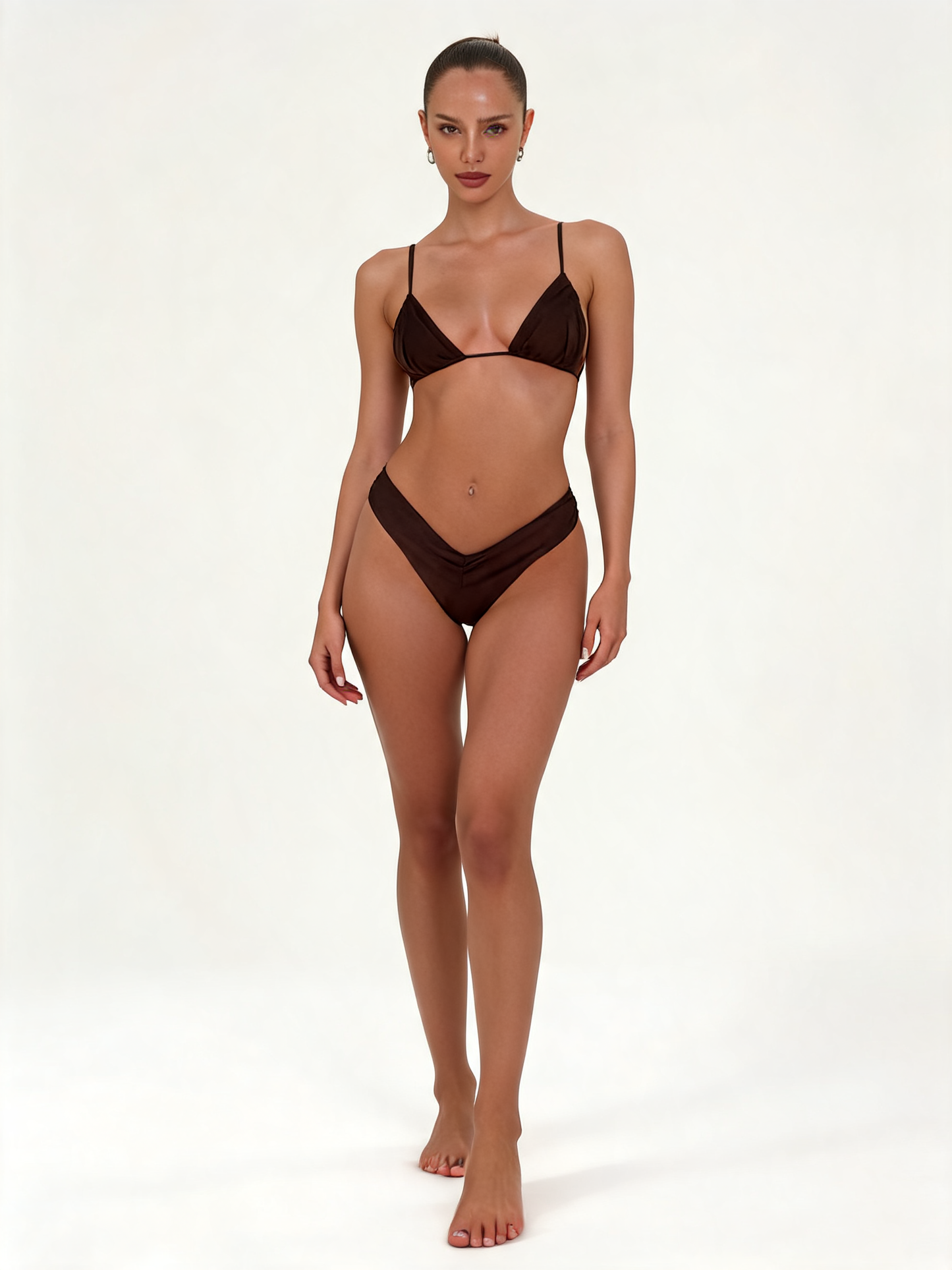 Solid Colour Bikini Set
