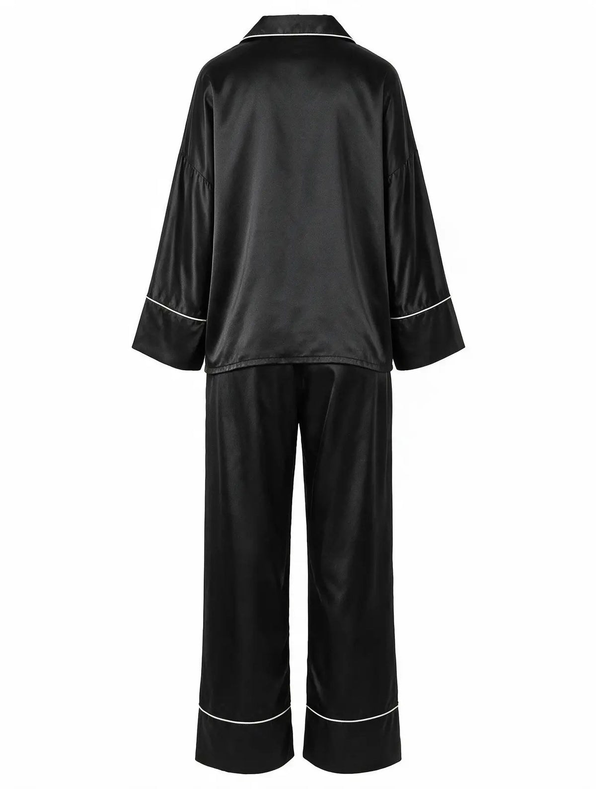 Satin Long Sleeve Pajama Set