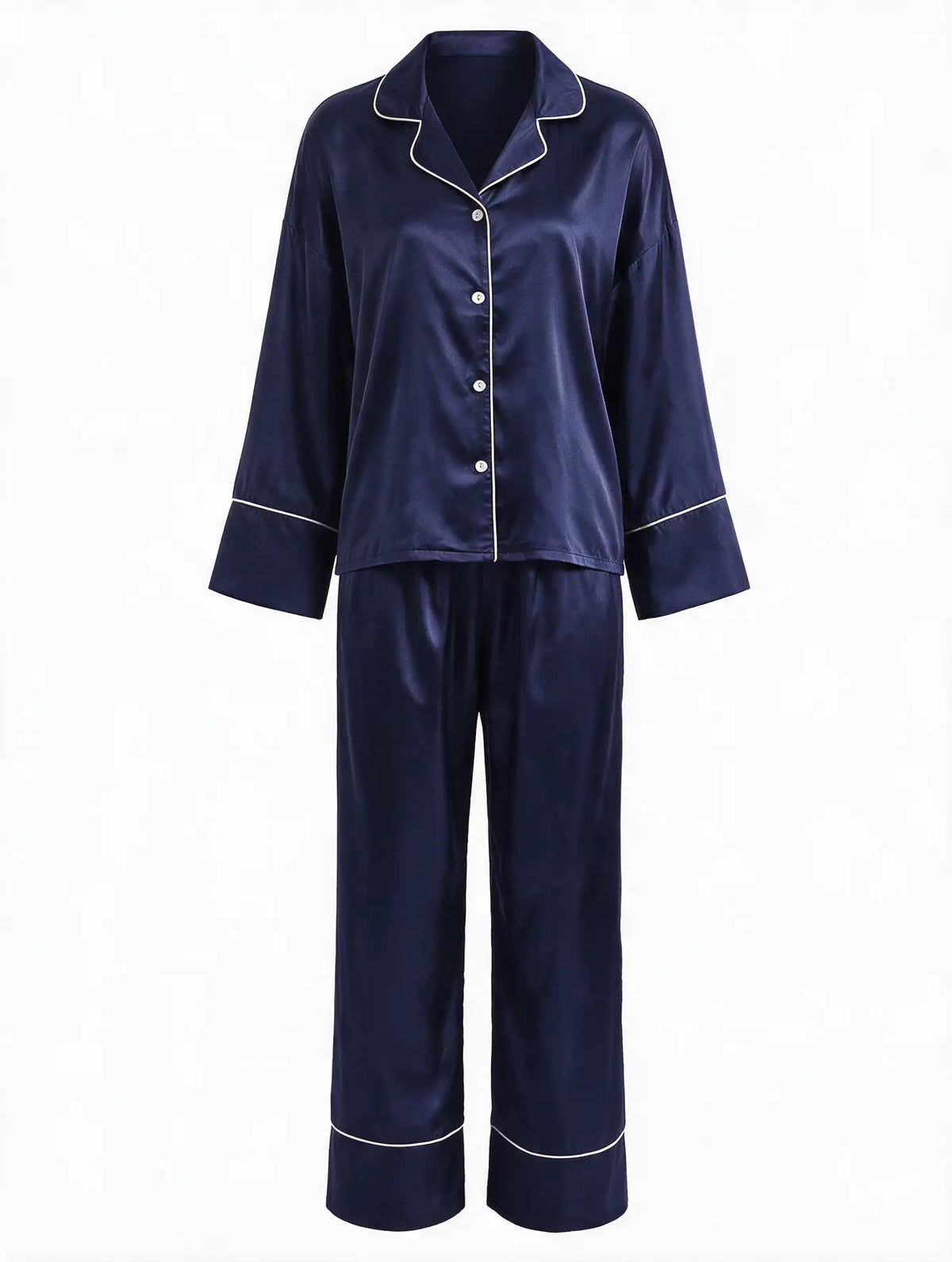 Satin Long Sleeve Pajama Set