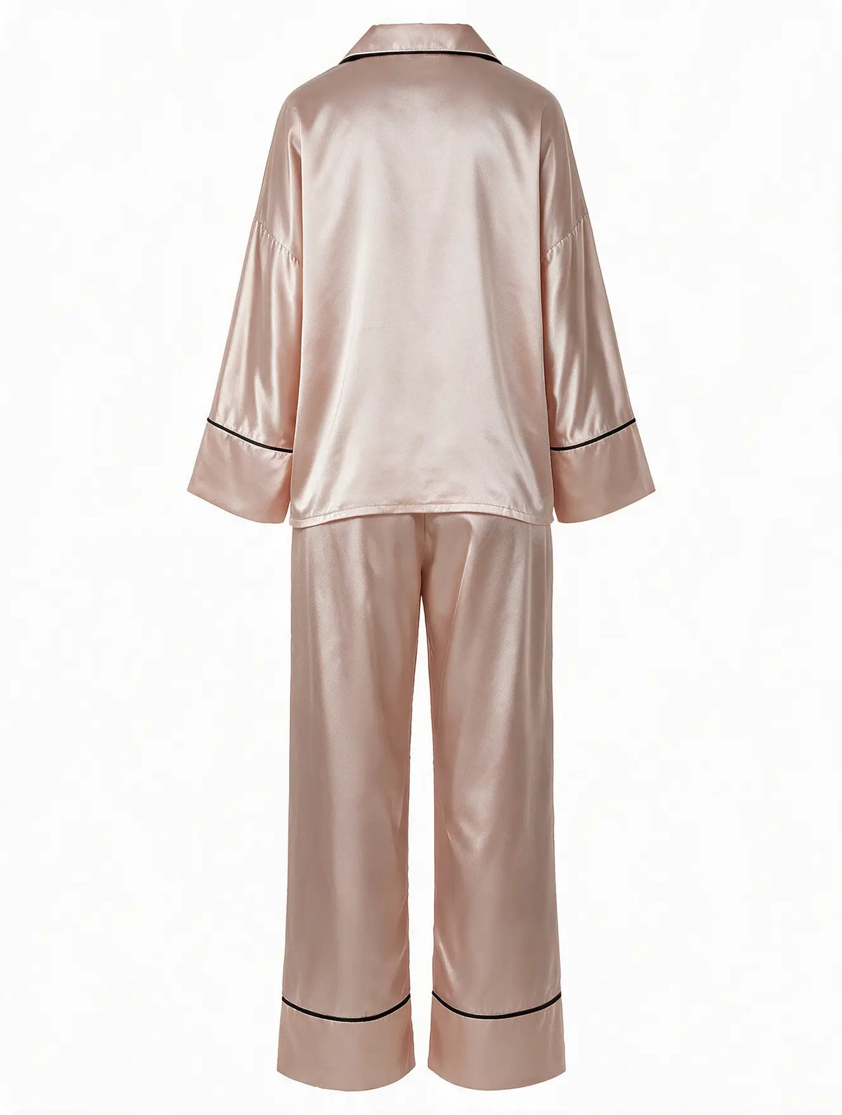 Satin Long Sleeve Pajama Set
