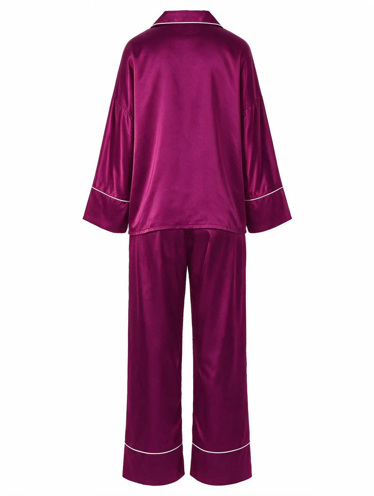 Satin Long Sleeve Pajama Set