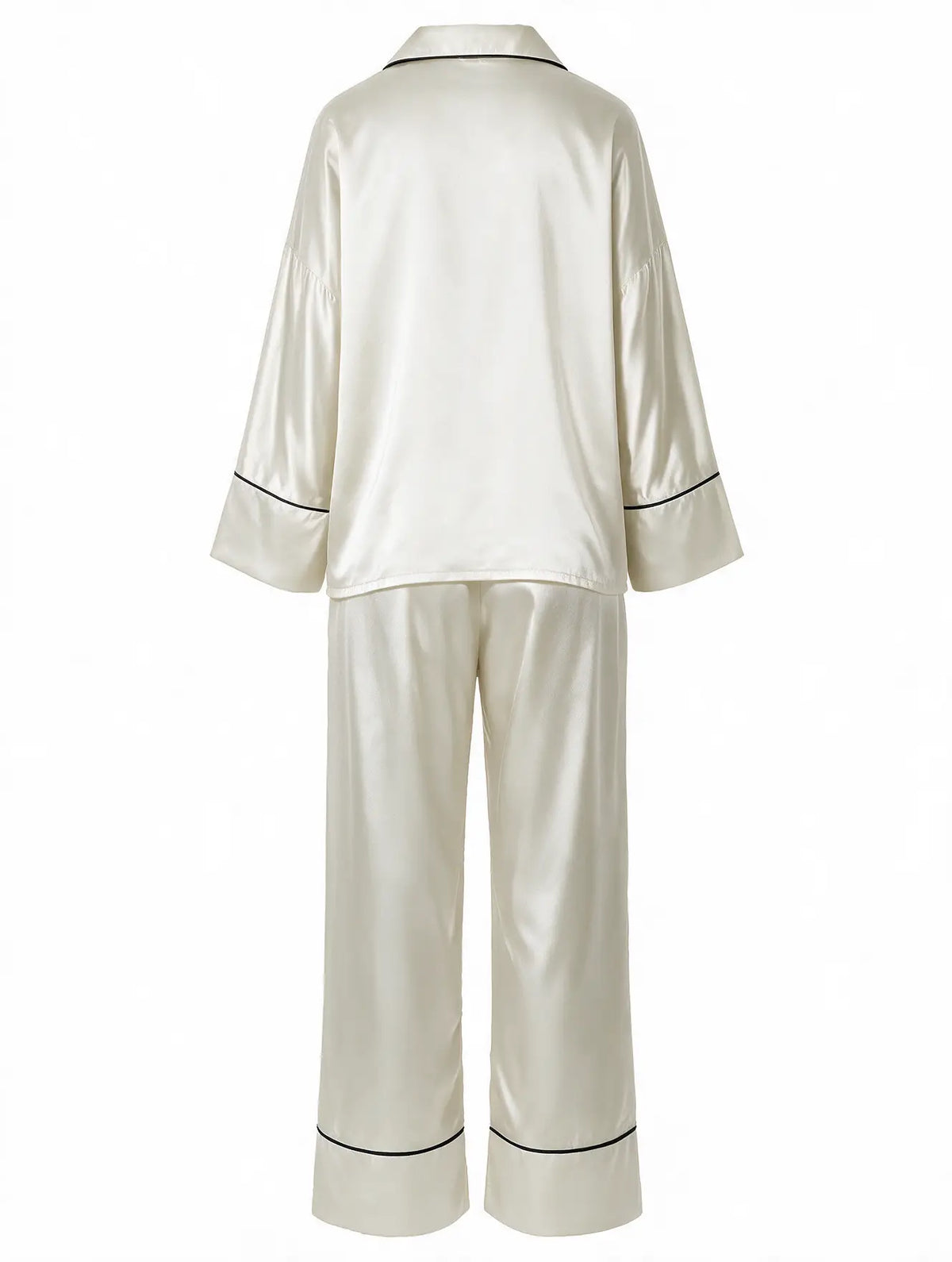 Satin Long Sleeve Pajama Set