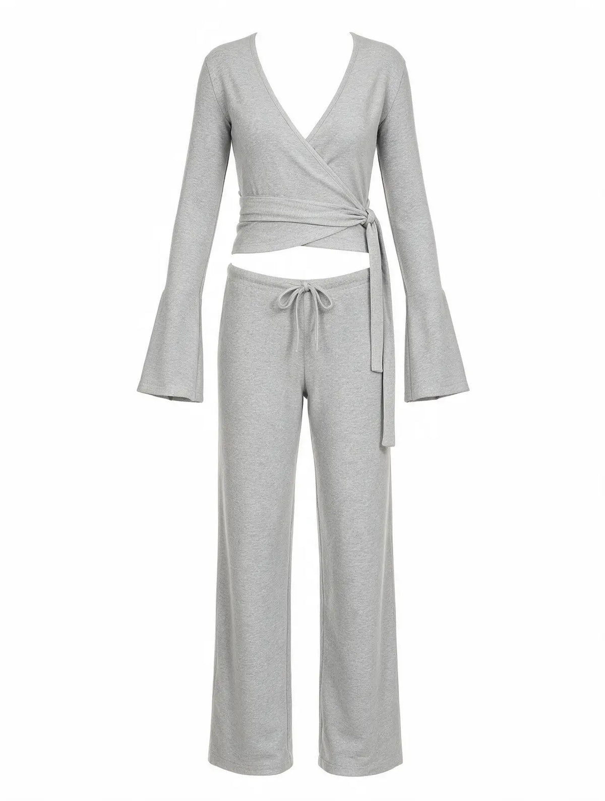 Fleece-Lined Drawstring Lounge Set