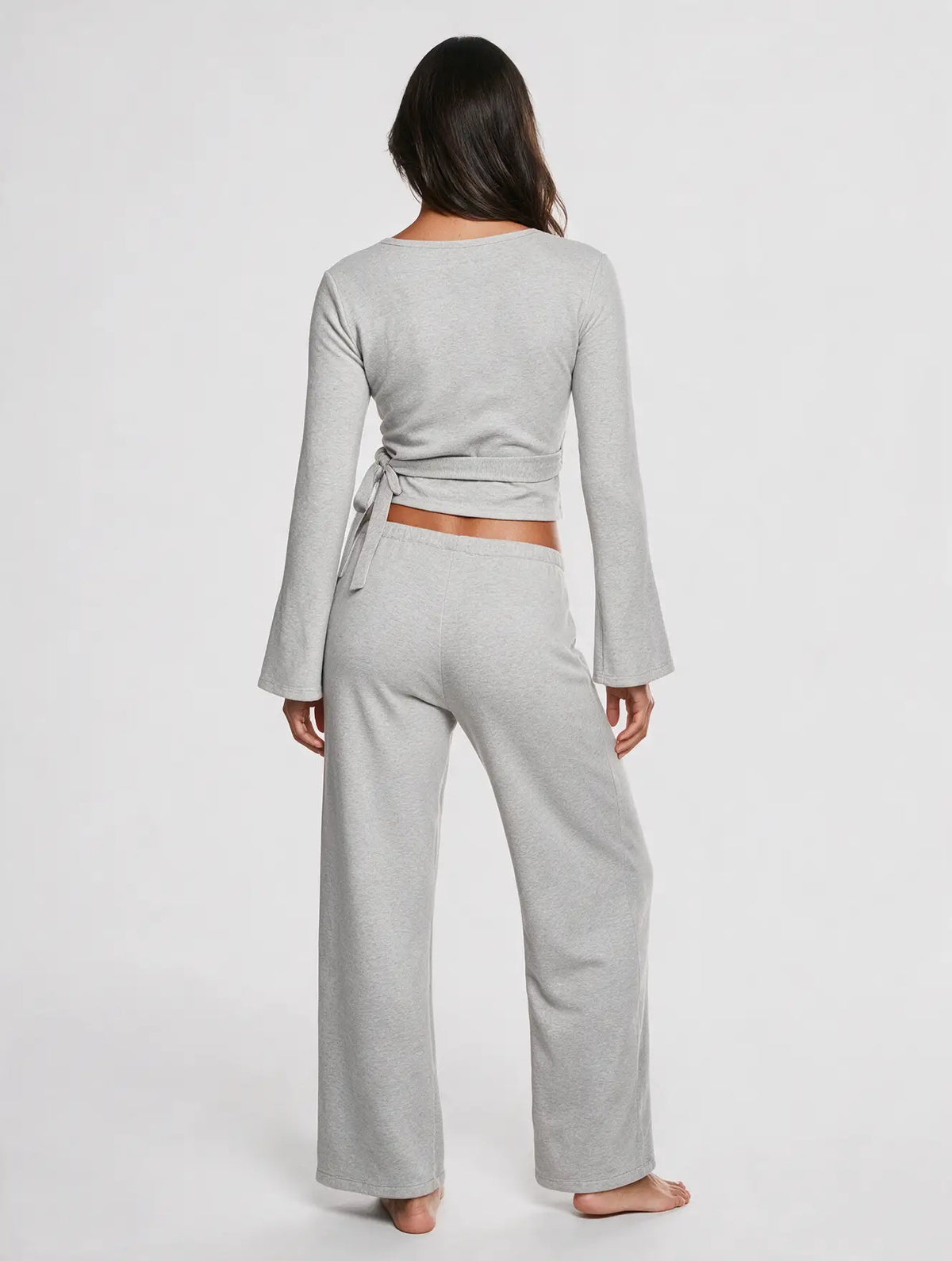 Fleece-Lined Drawstring Lounge Set