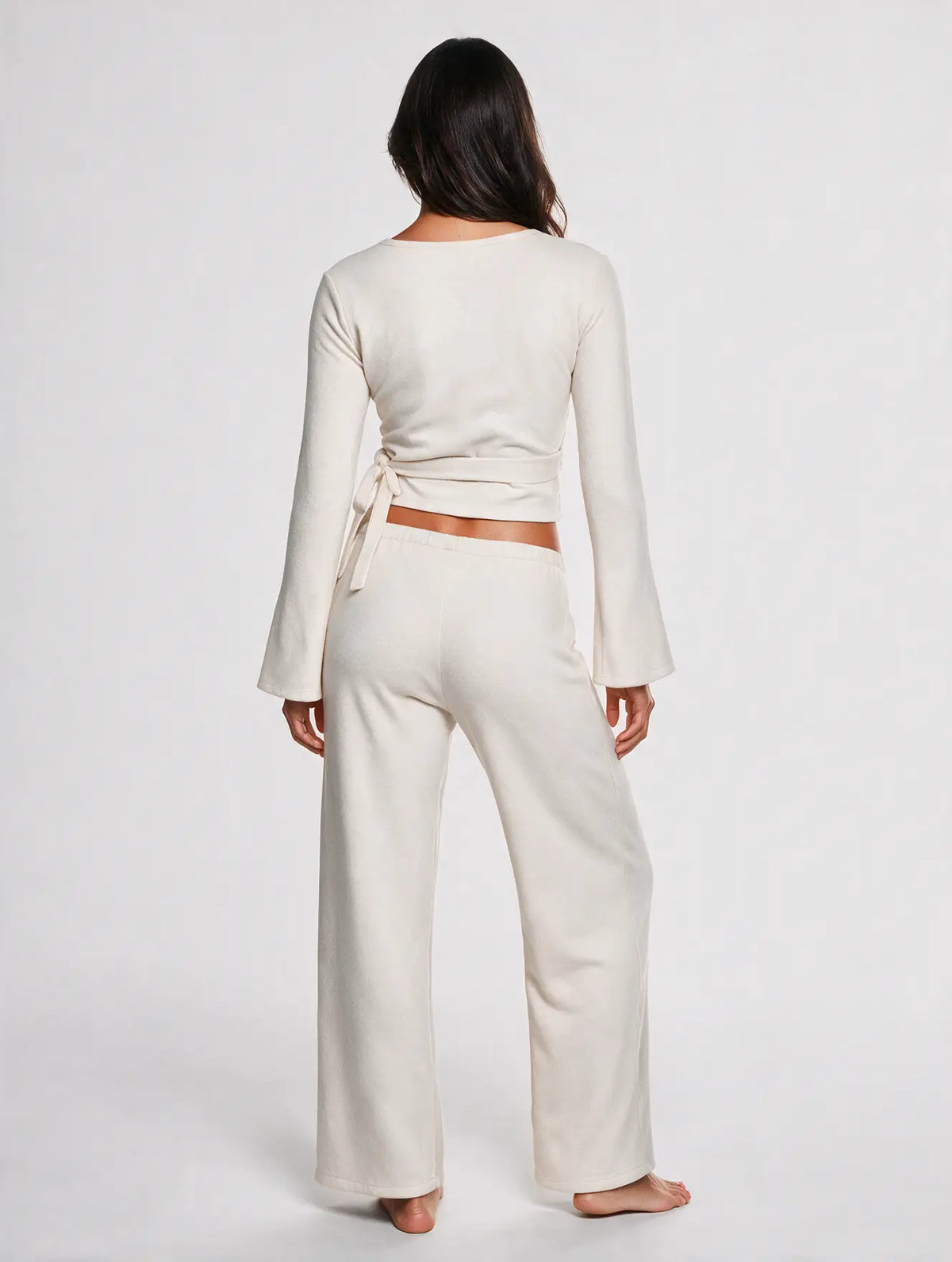 Fleece-Lined Drawstring Lounge Set