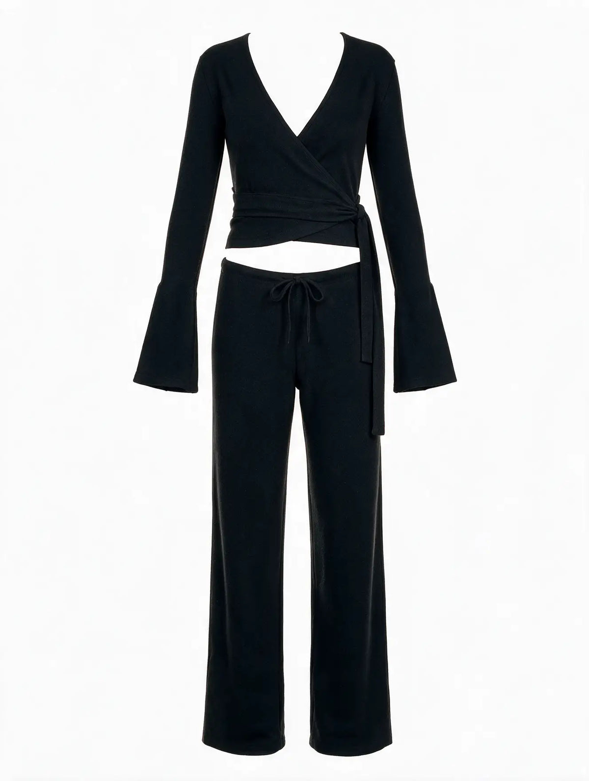 Fleece-Lined Drawstring Lounge Set