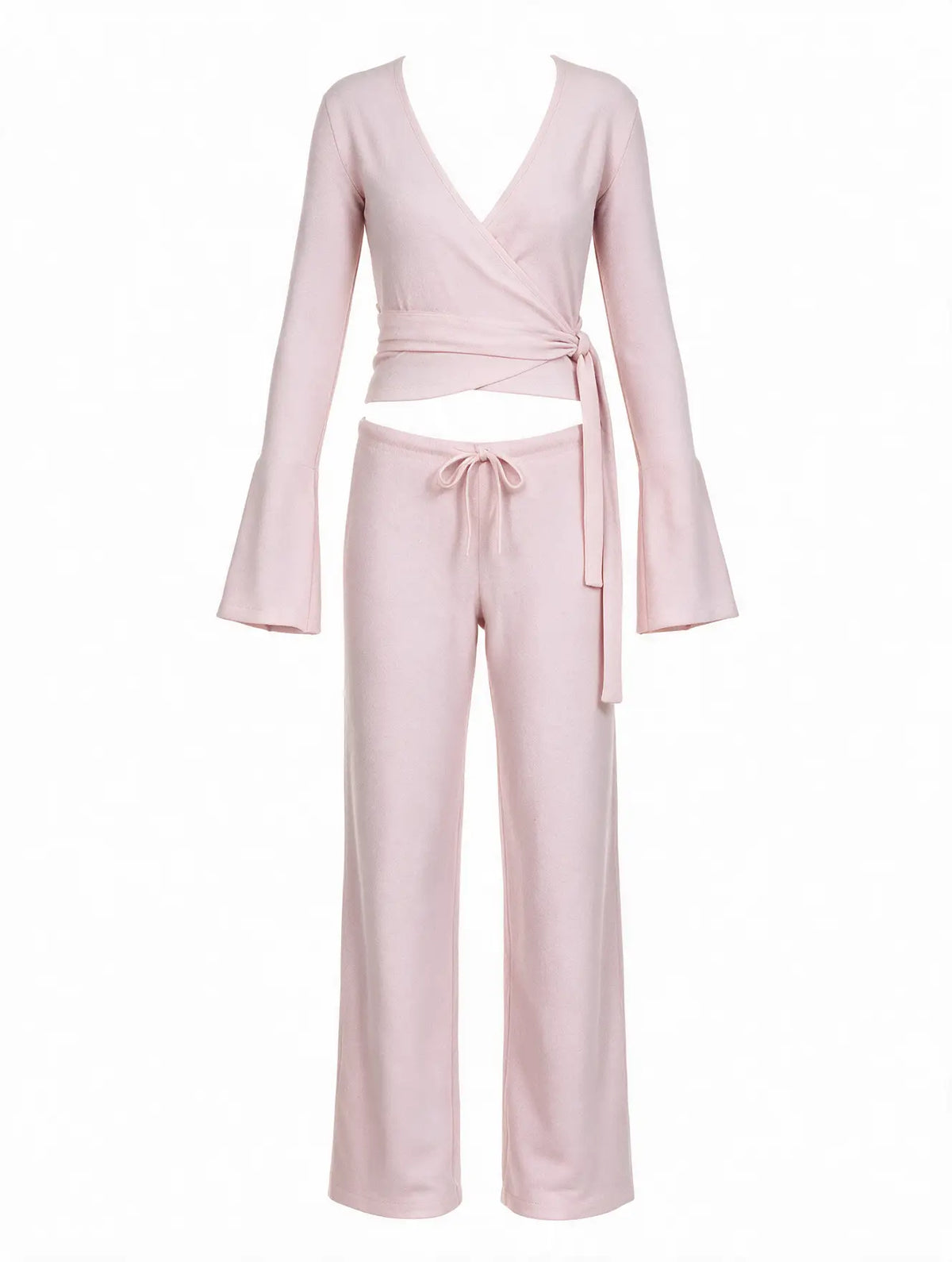 Fleece-Lined Drawstring Lounge Set