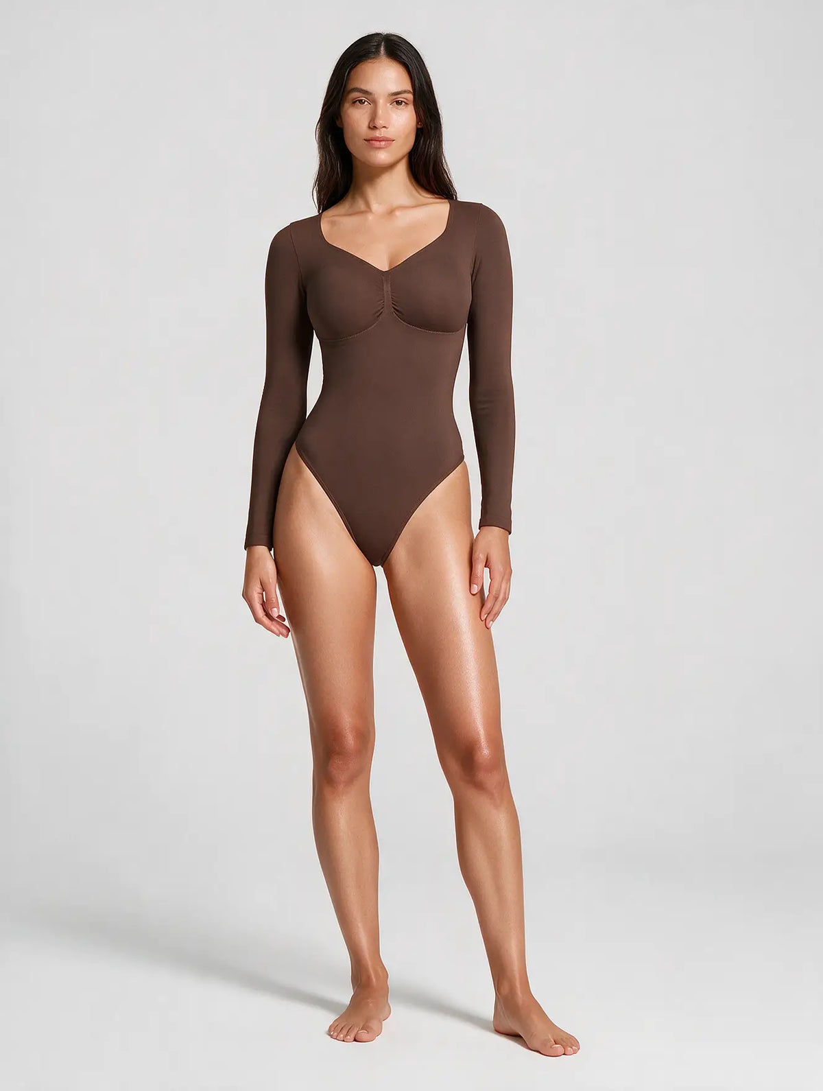 Seamless Shaping Long Sleeve Bodysuit