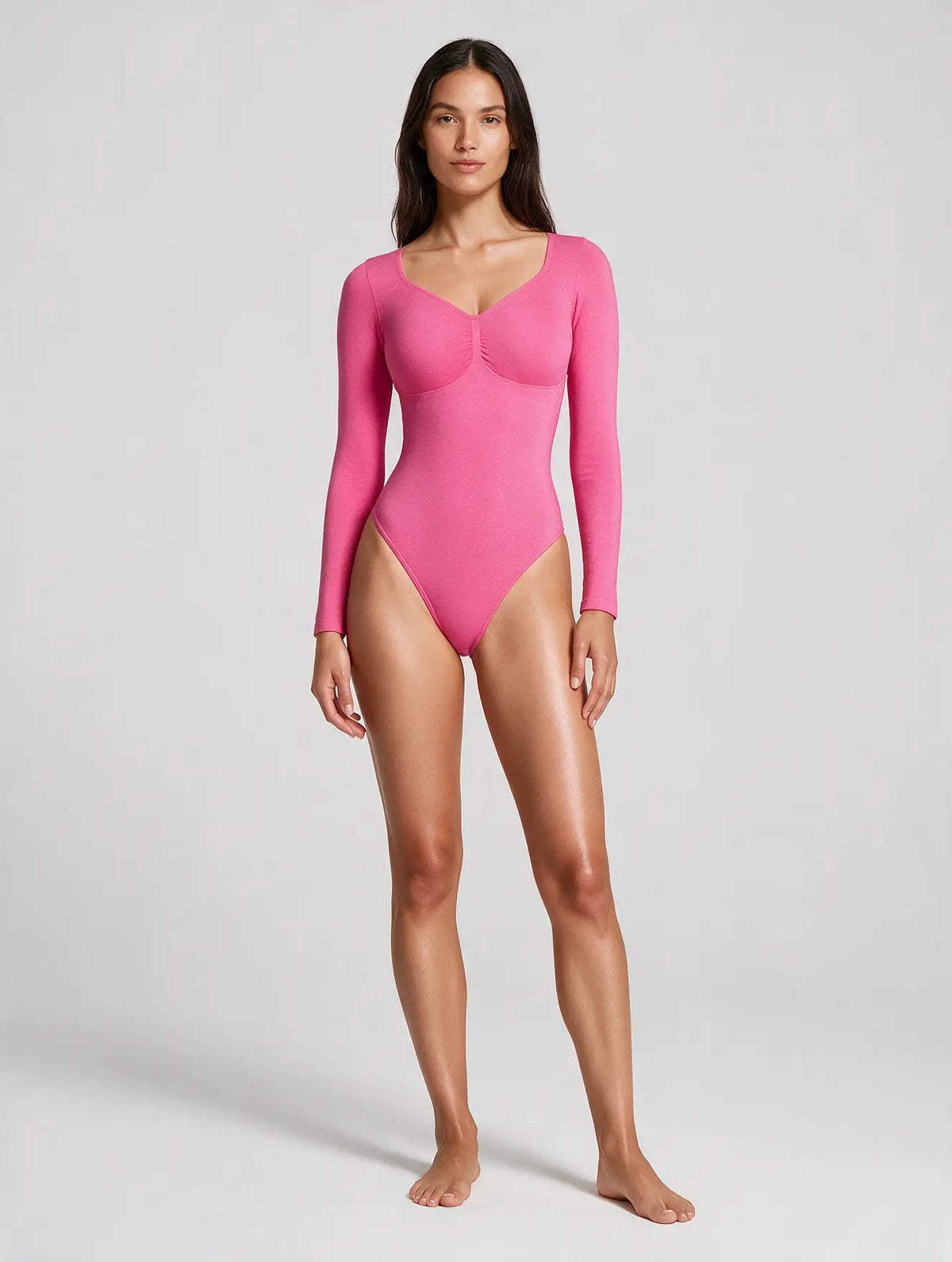 Seamless Shaping Long Sleeve Bodysuit