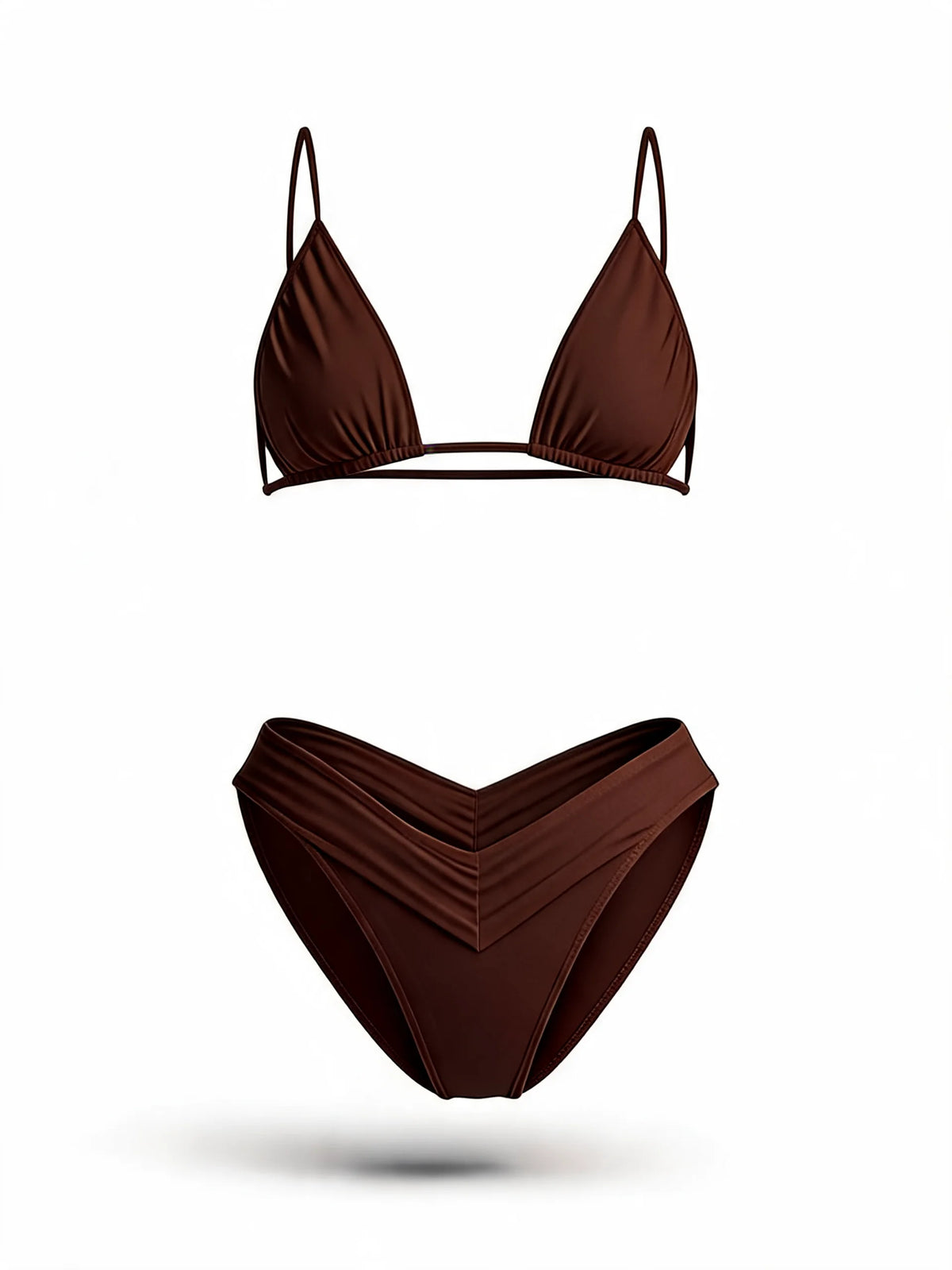 Solid Colour Bikini Set