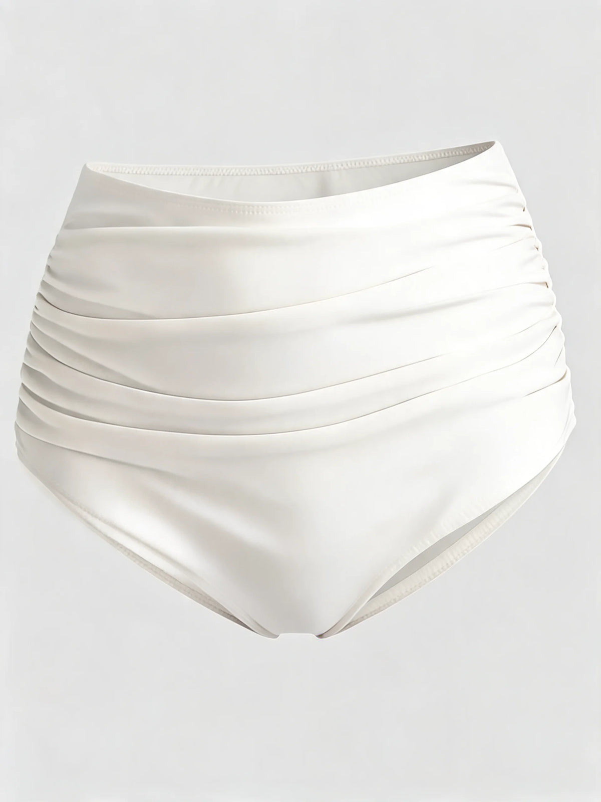 Women's High Waisted Ruched Bikini Bottoms