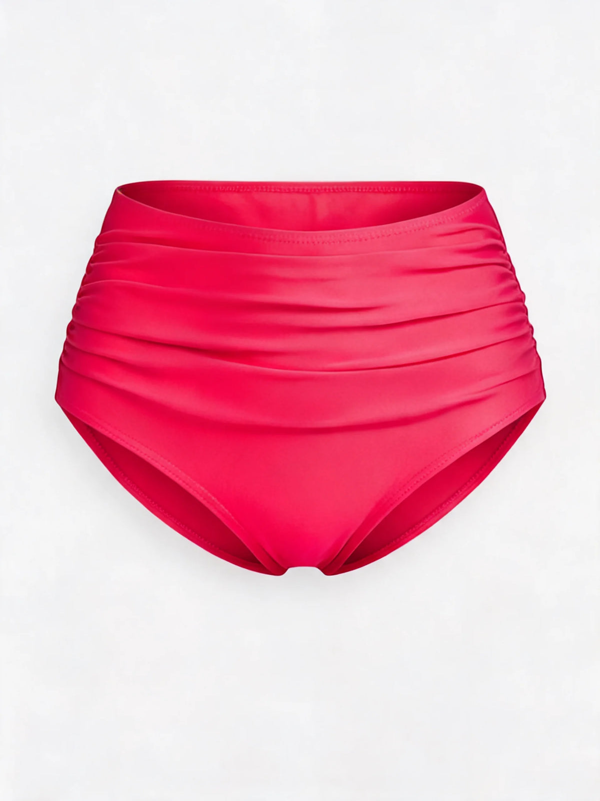 Women's High Waisted Ruched Bikini Bottoms
