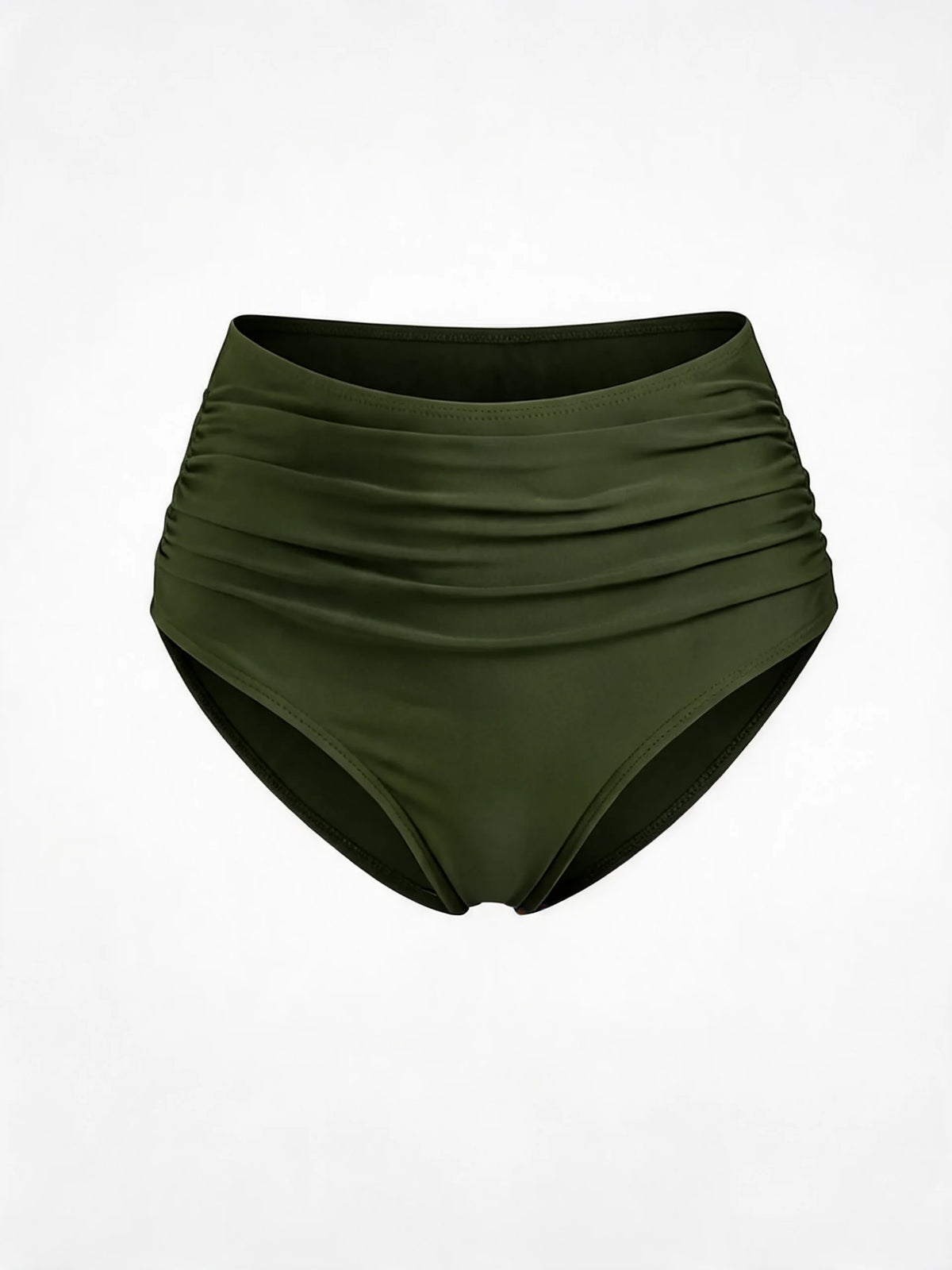 Women's High Waisted Ruched Bikini Bottoms