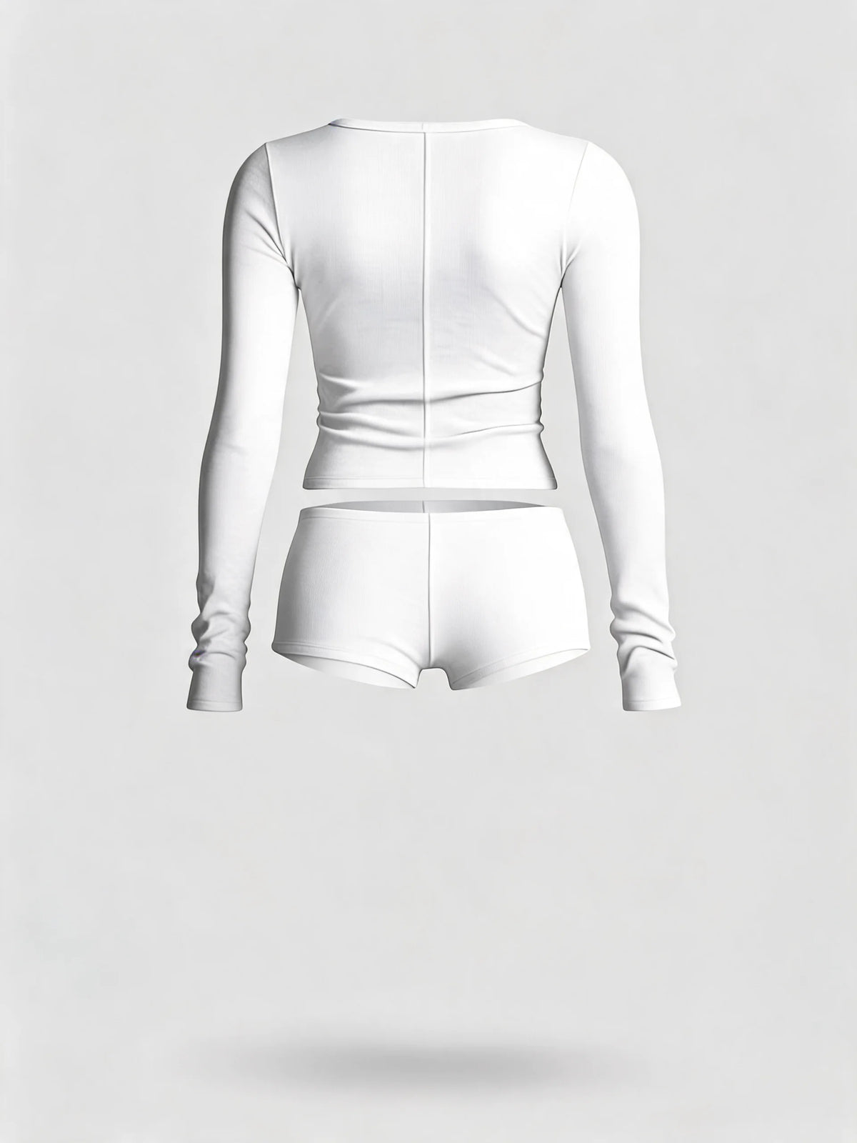 Long Sleeve Lounge Set with Built-In Bra