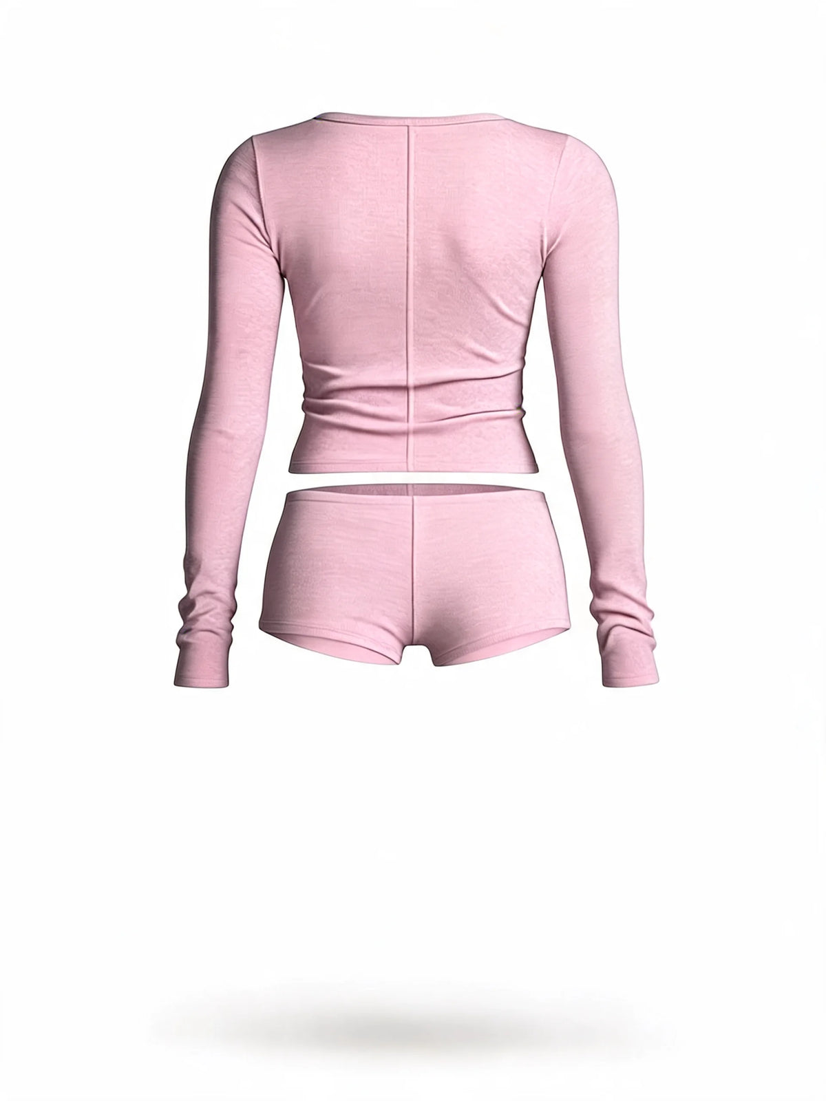 Long Sleeve Lounge Set with Built-In Bra