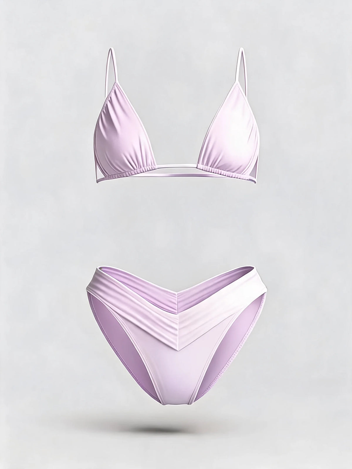 Solid Colour Bikini Set