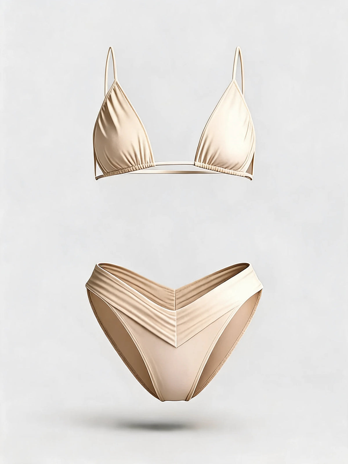 Solid Colour Bikini Set