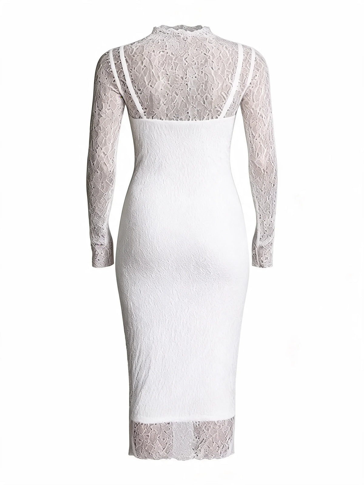 Womens Lace Long Sleeve Dress