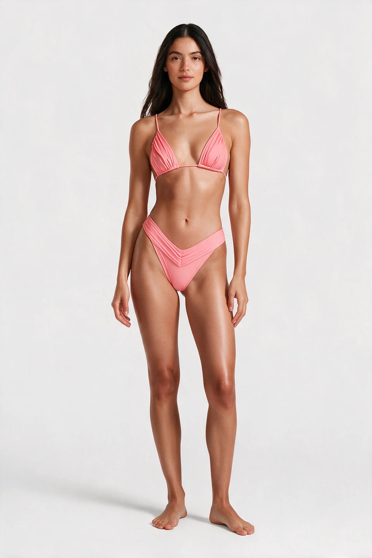 Solid Colour Bikini Set