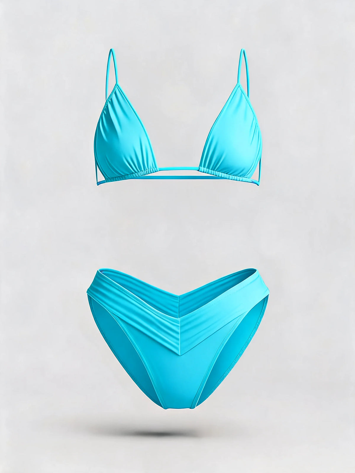Solid Colour Bikini Set
