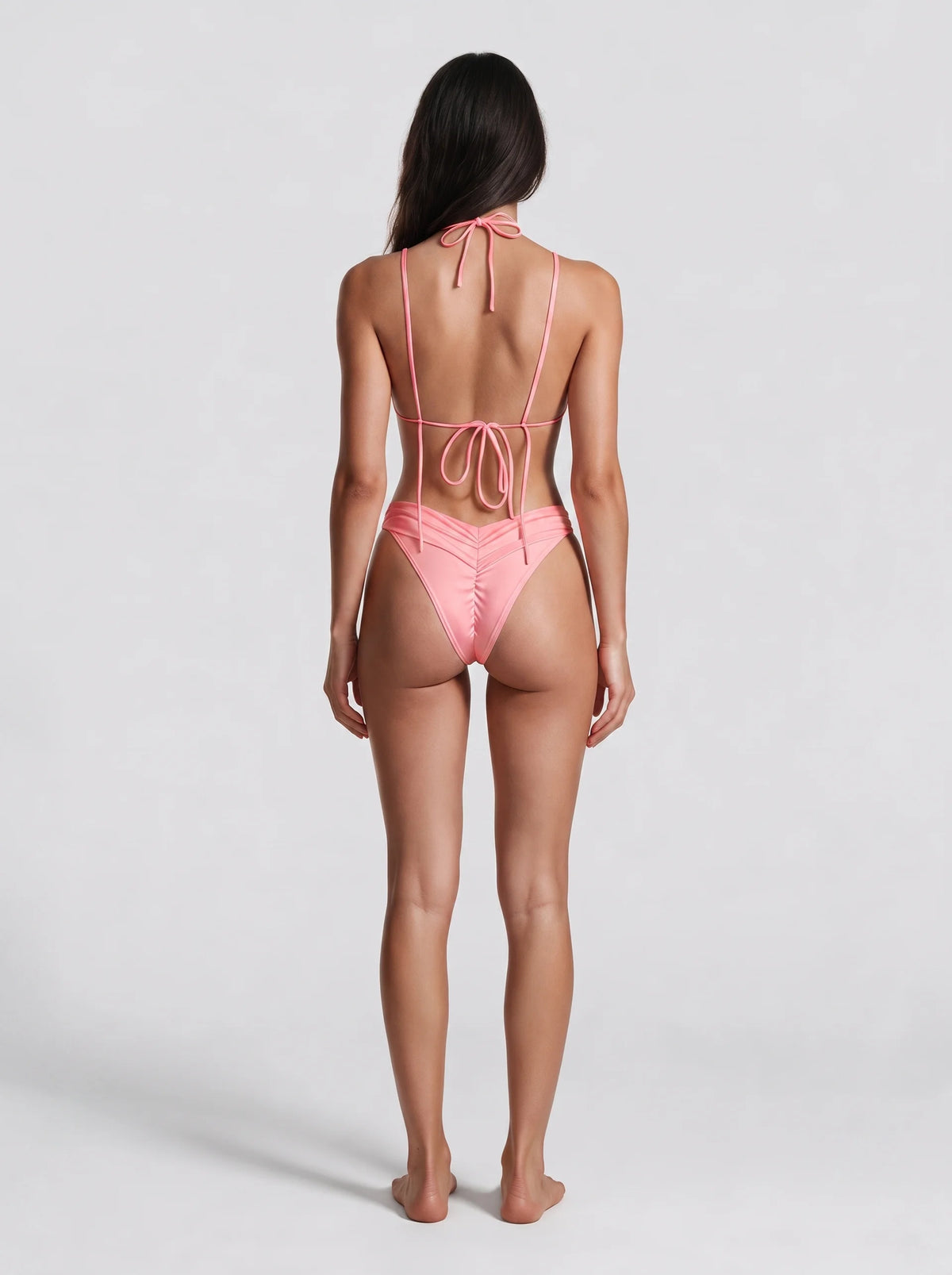 Solid Colour Bikini Set