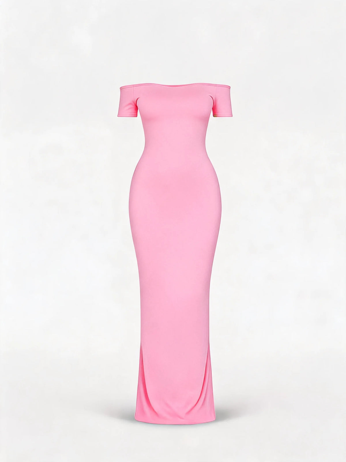 Off-Shoulder Sculpt Midi Dress