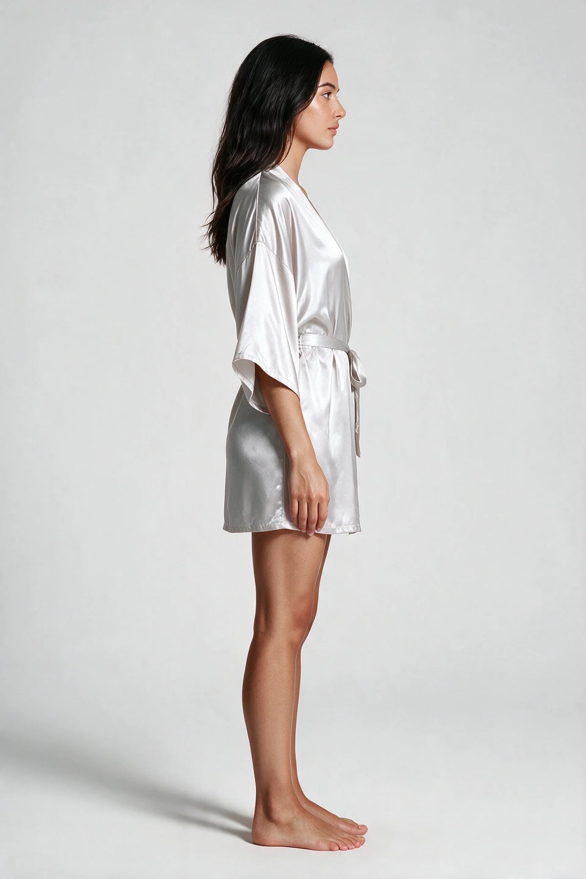 Satin Tie-Waist Robe