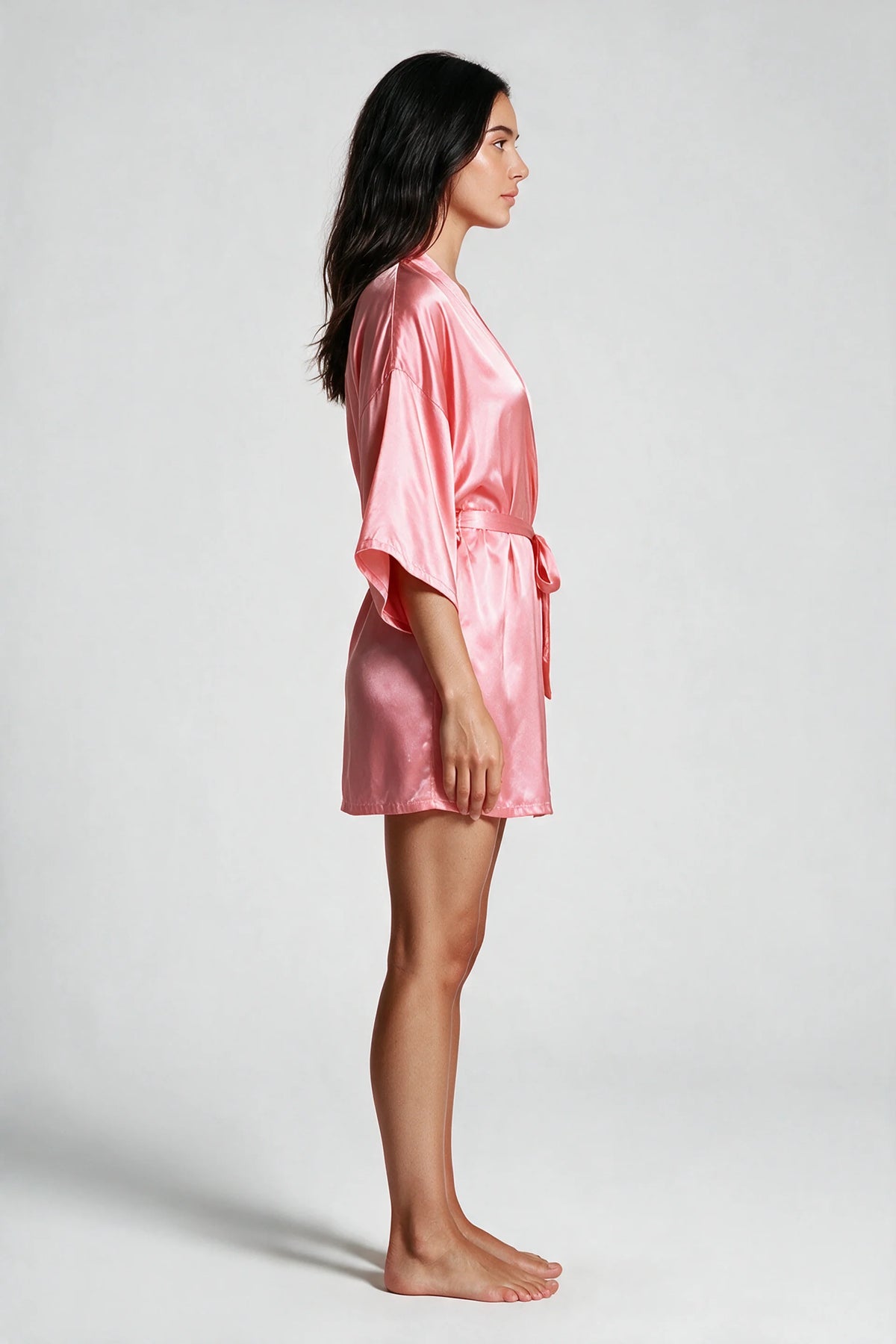 Satin Tie-Waist Robe
