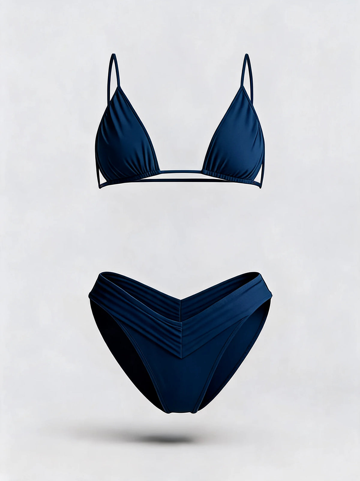 Solid Colour Bikini Set