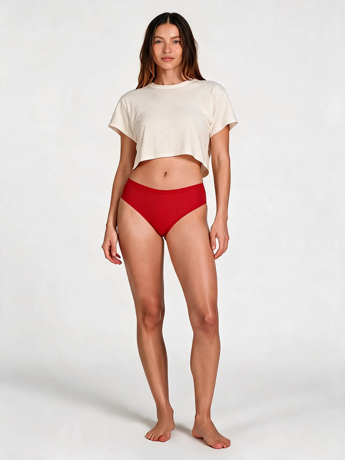 Womens High-Waisted Breathable Traceless Briefs