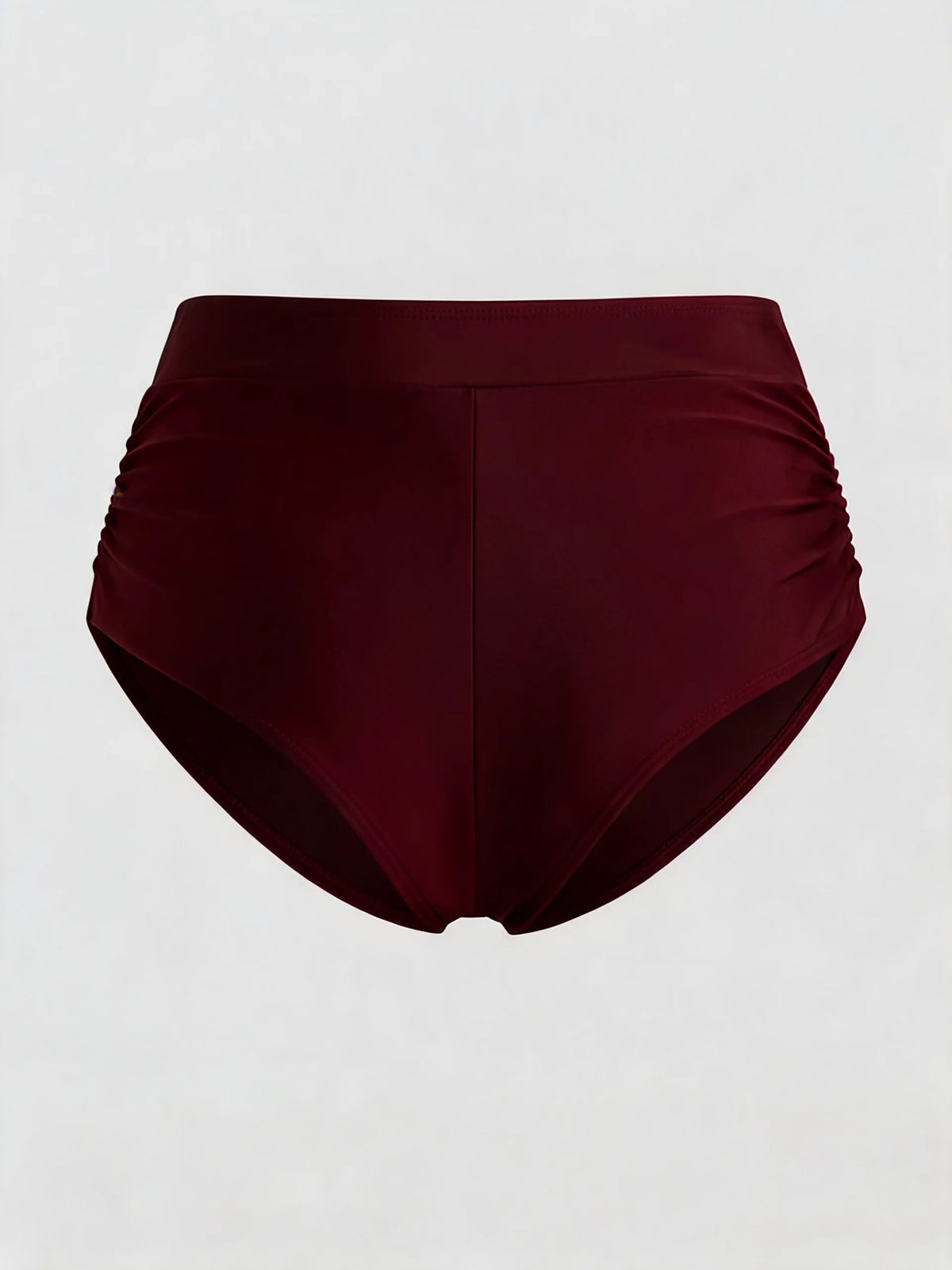 Women's High Waisted Ruched Bikini Bottoms