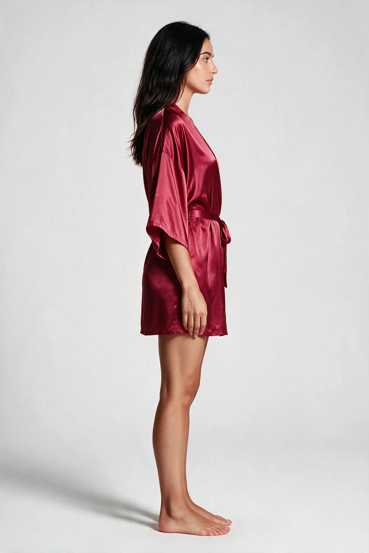 Satin Tie-Waist Robe
