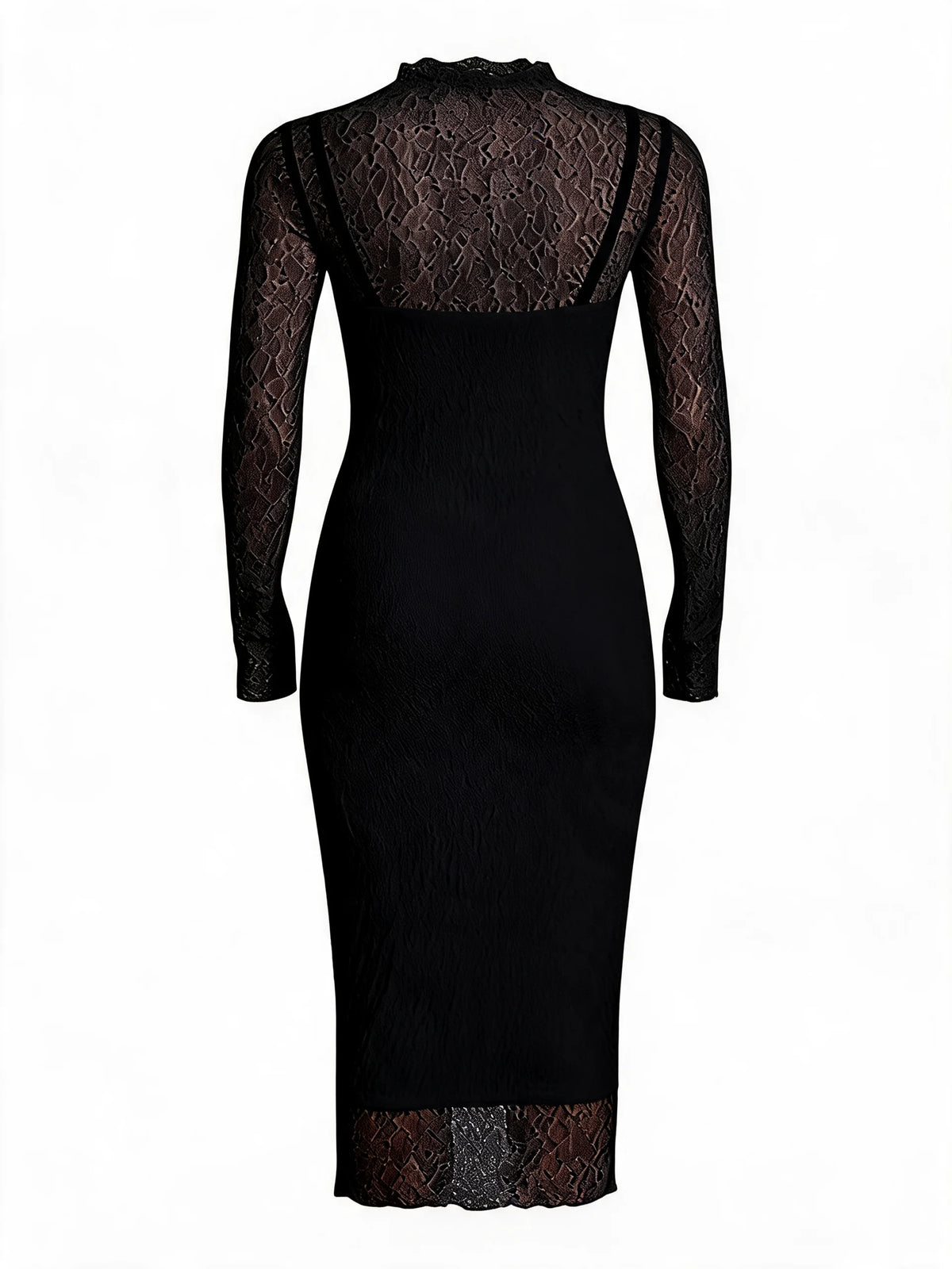 Womens Lace Long Sleeve Dress