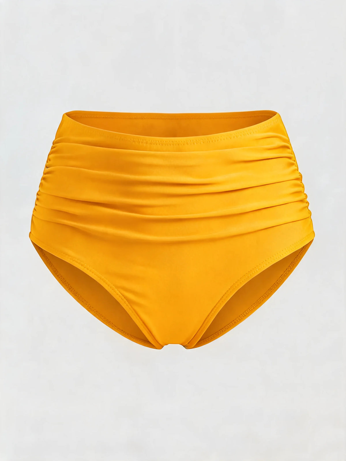 Women's High Waisted Ruched Bikini Bottoms