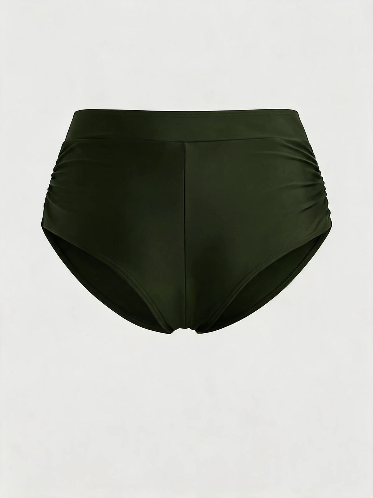 Women's High Waisted Ruched Bikini Bottoms