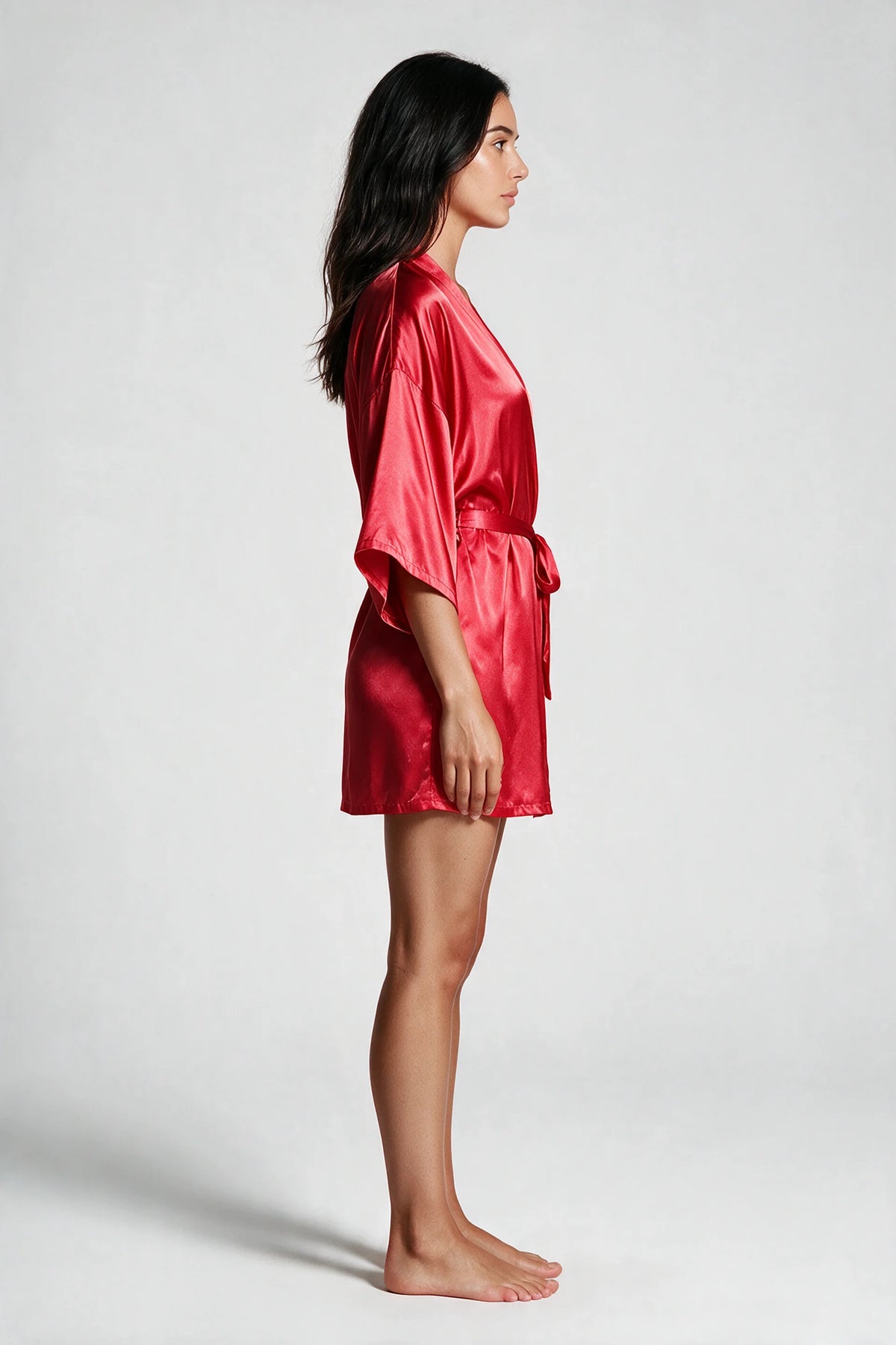 Satin Tie-Waist Robe