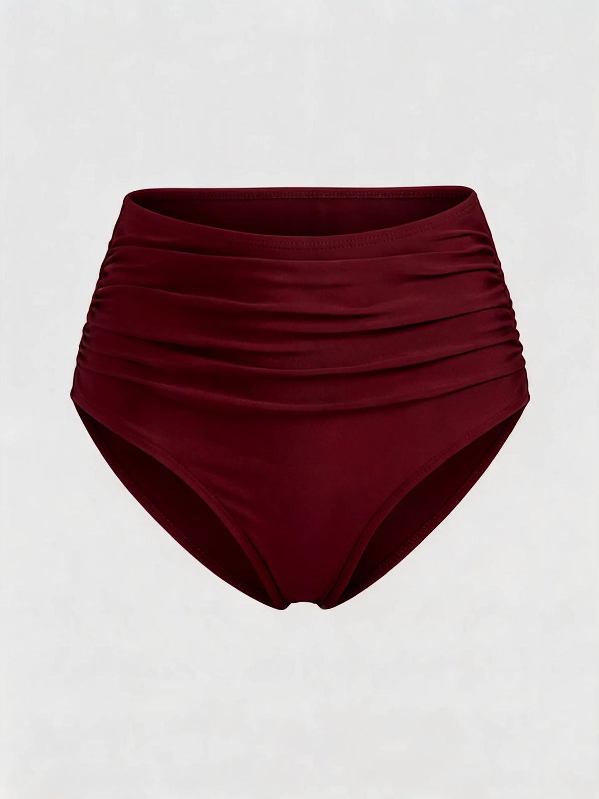 Women's High Waisted Ruched Bikini Bottoms