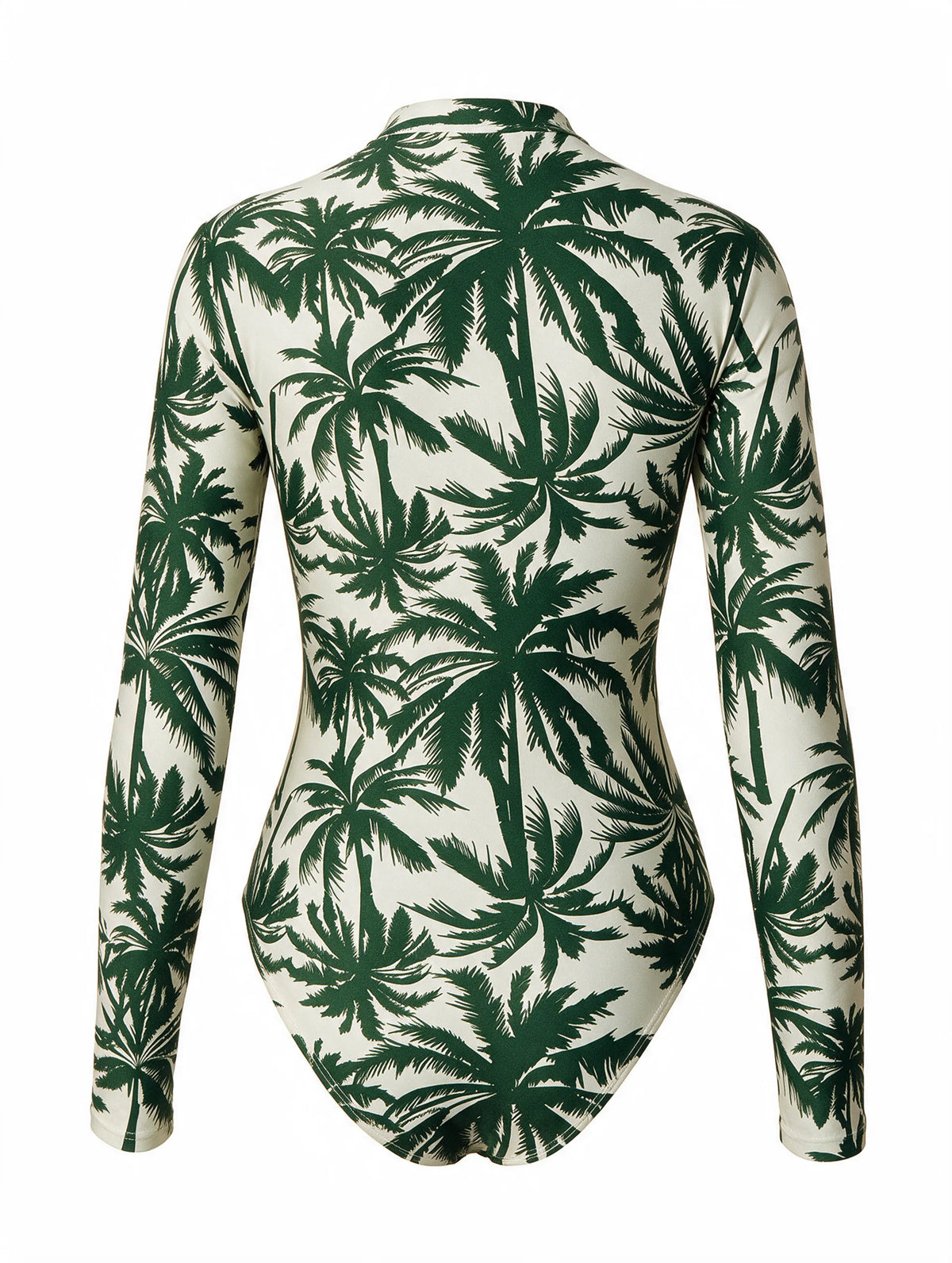 Long Sleeve Zip One-Piece Swimsuit