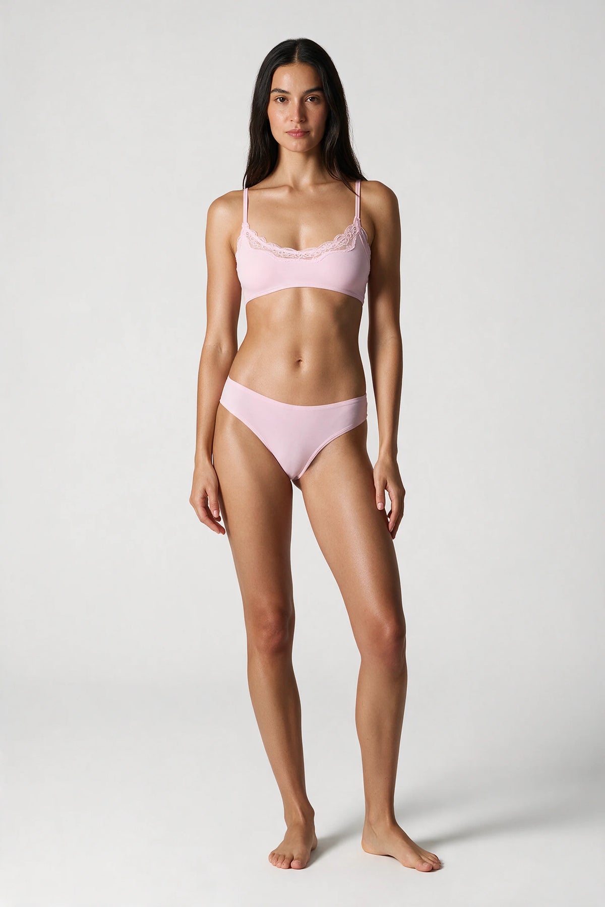Lace Scoop Bralette Comfortable Seamless Underwear