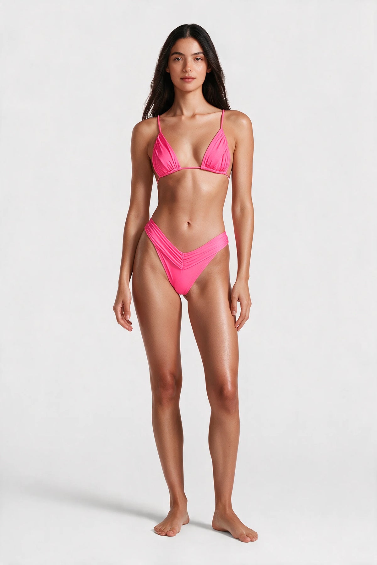 Solid Colour Bikini Set