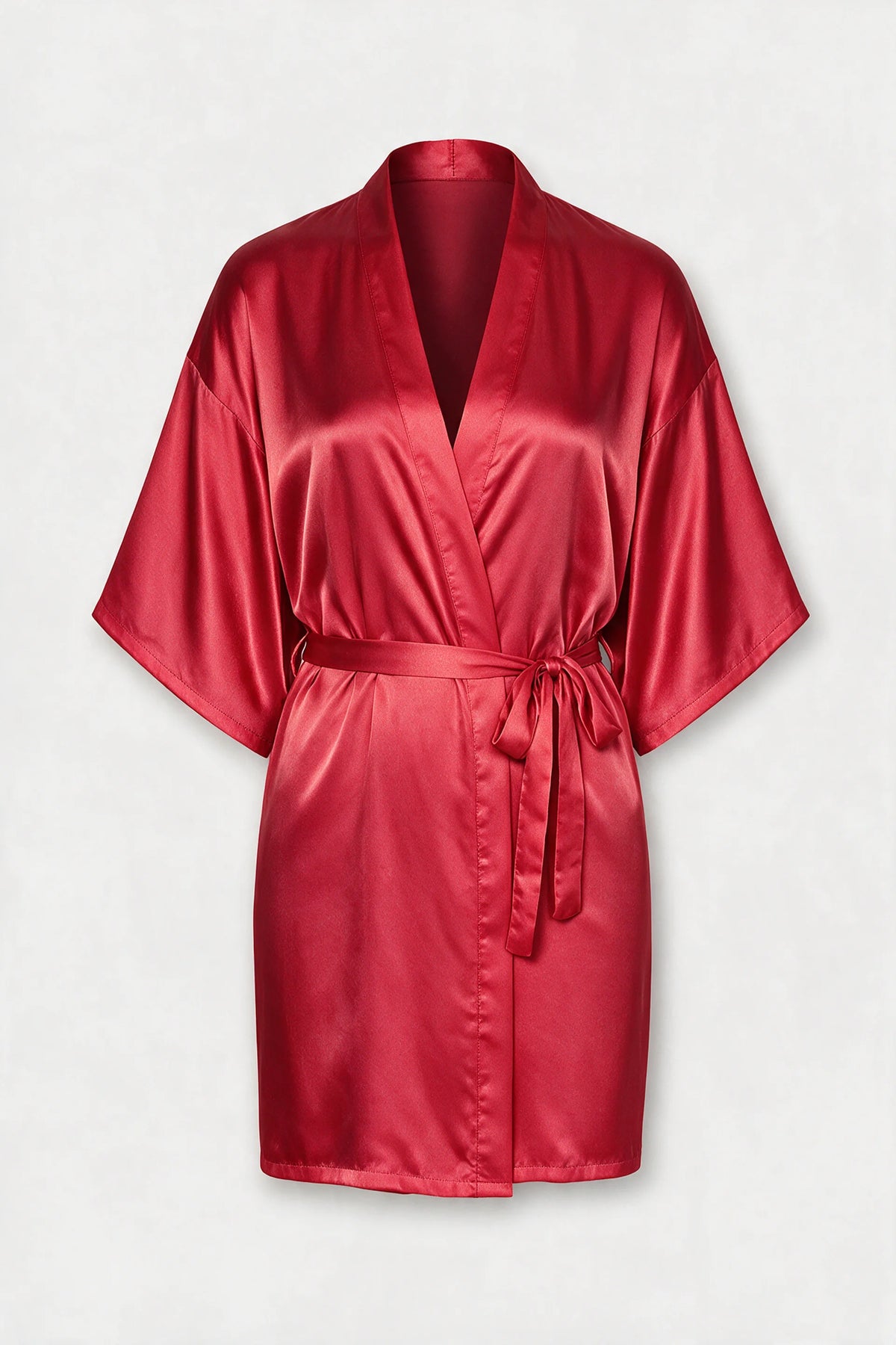 Satin Tie-Waist Robe
