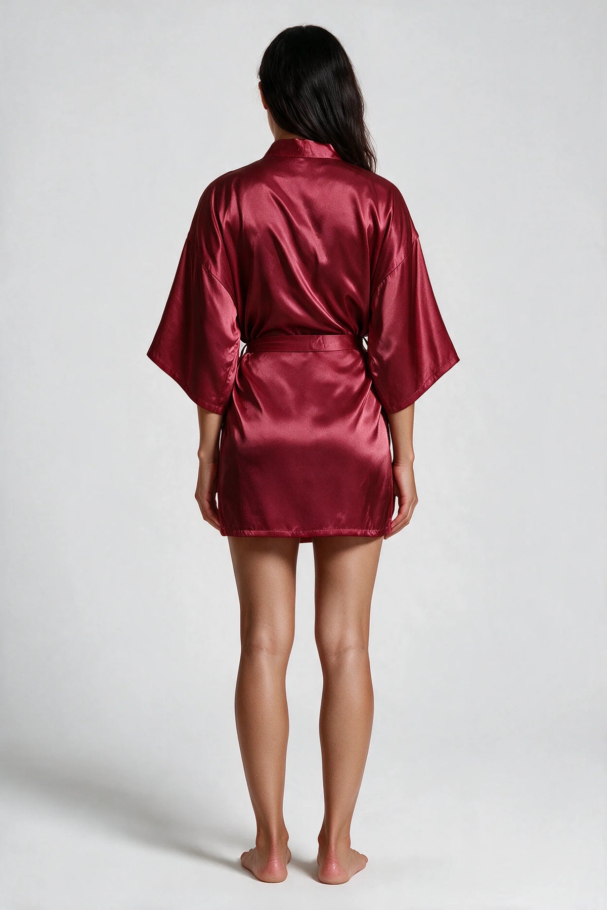 Satin Tie-Waist Robe