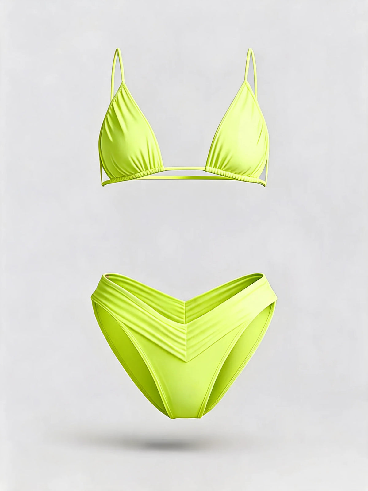 Solid Colour Bikini Set