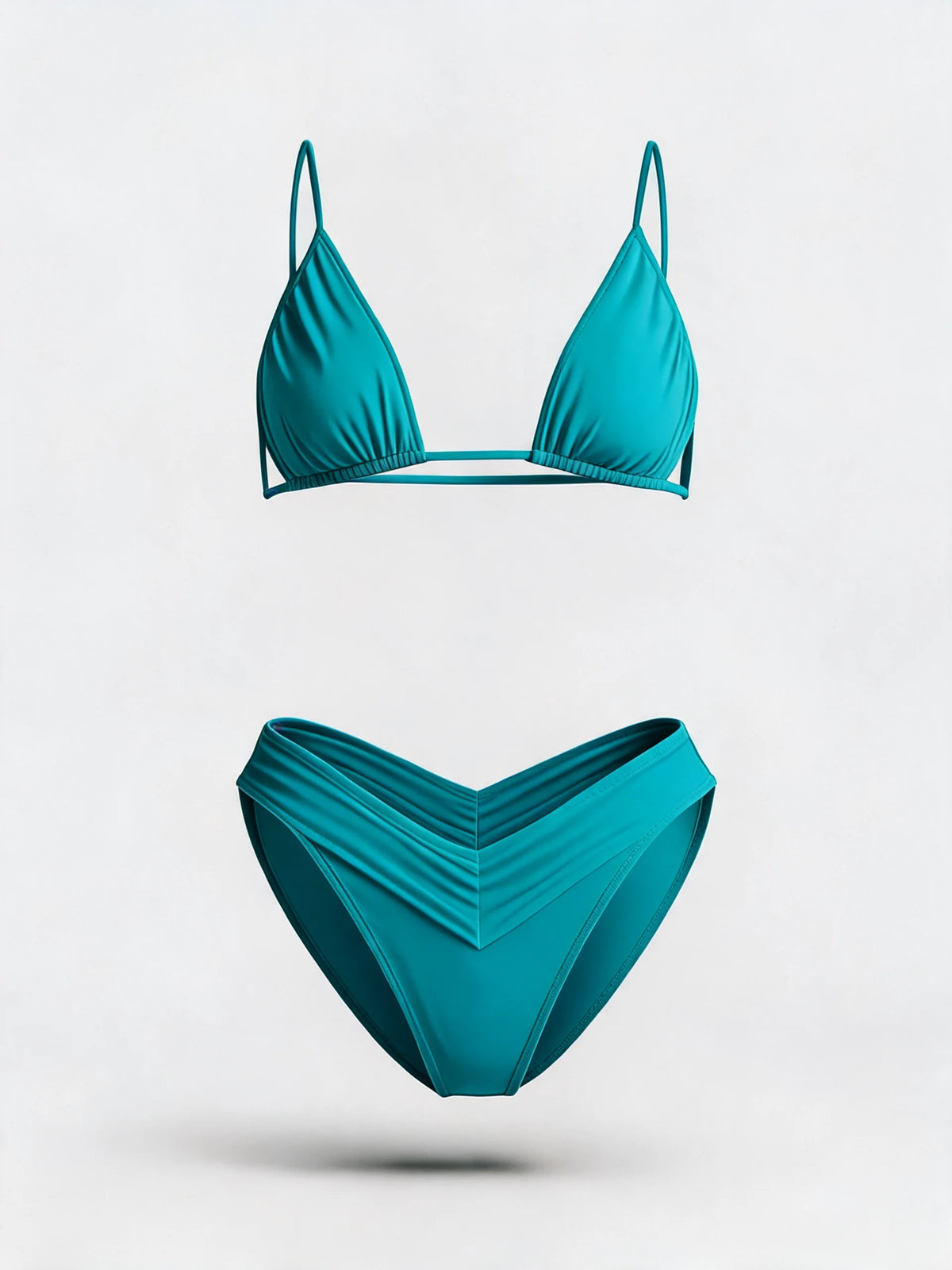 Solid Colour Bikini Set